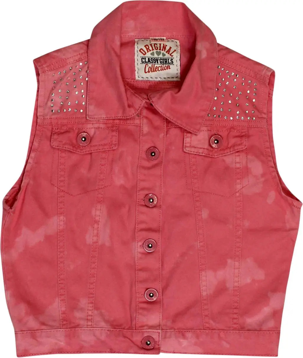 Driginal - Pink Sleeveless Denim Jacket- ThriftTale.com - Vintage and second handclothing