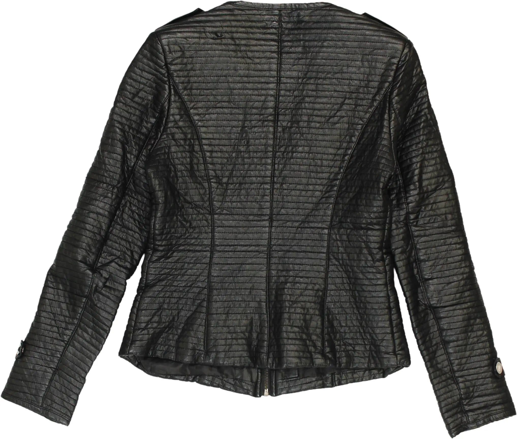 Drole de Copine - Vegan Leather Jacket- ThriftTale.com - Vintage and second handclothing