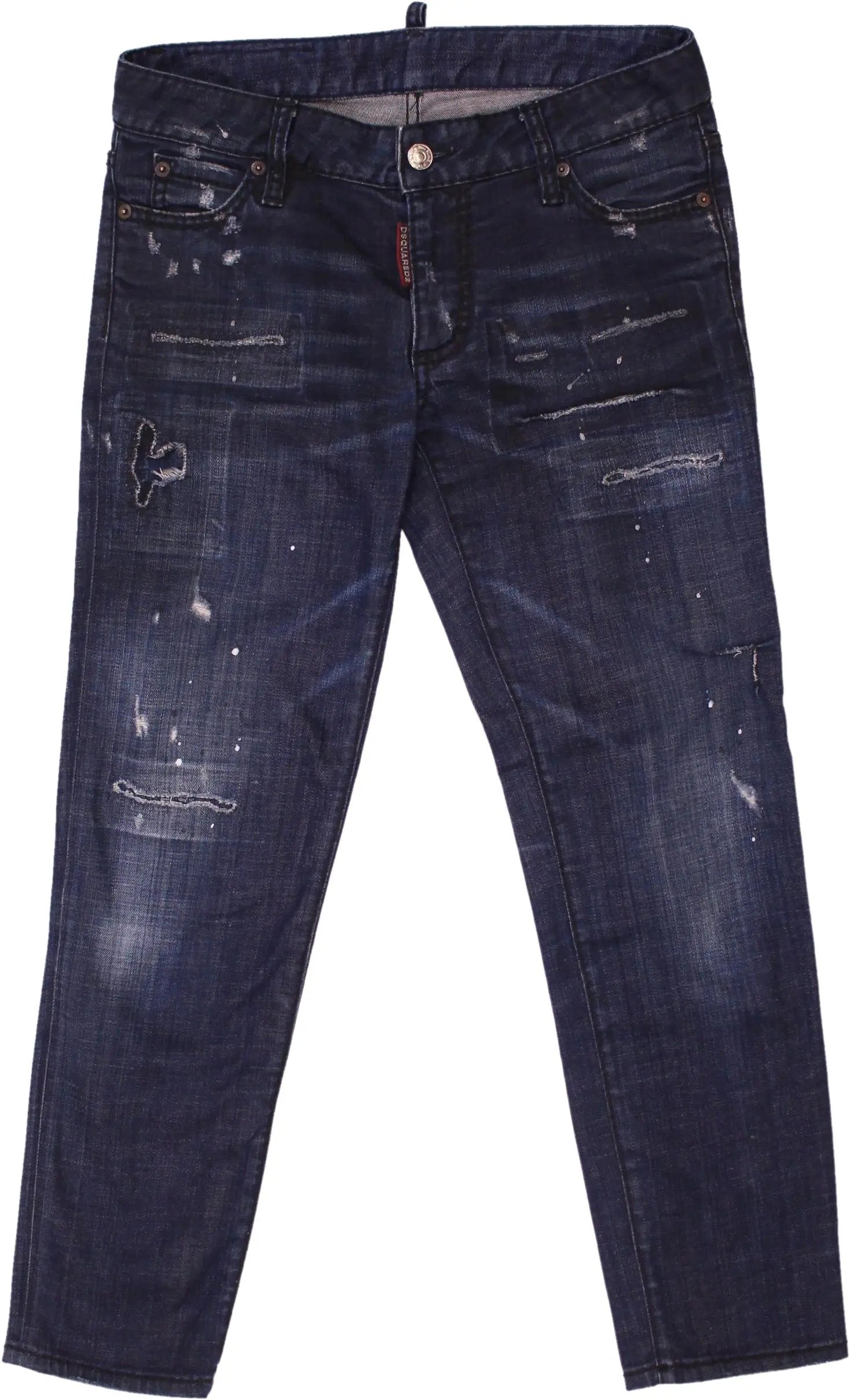 Dsquared2 - Medium Waist Skinny Cropped Jeans by Dsquared2- ThriftTale.com - Vintage and second handclothing