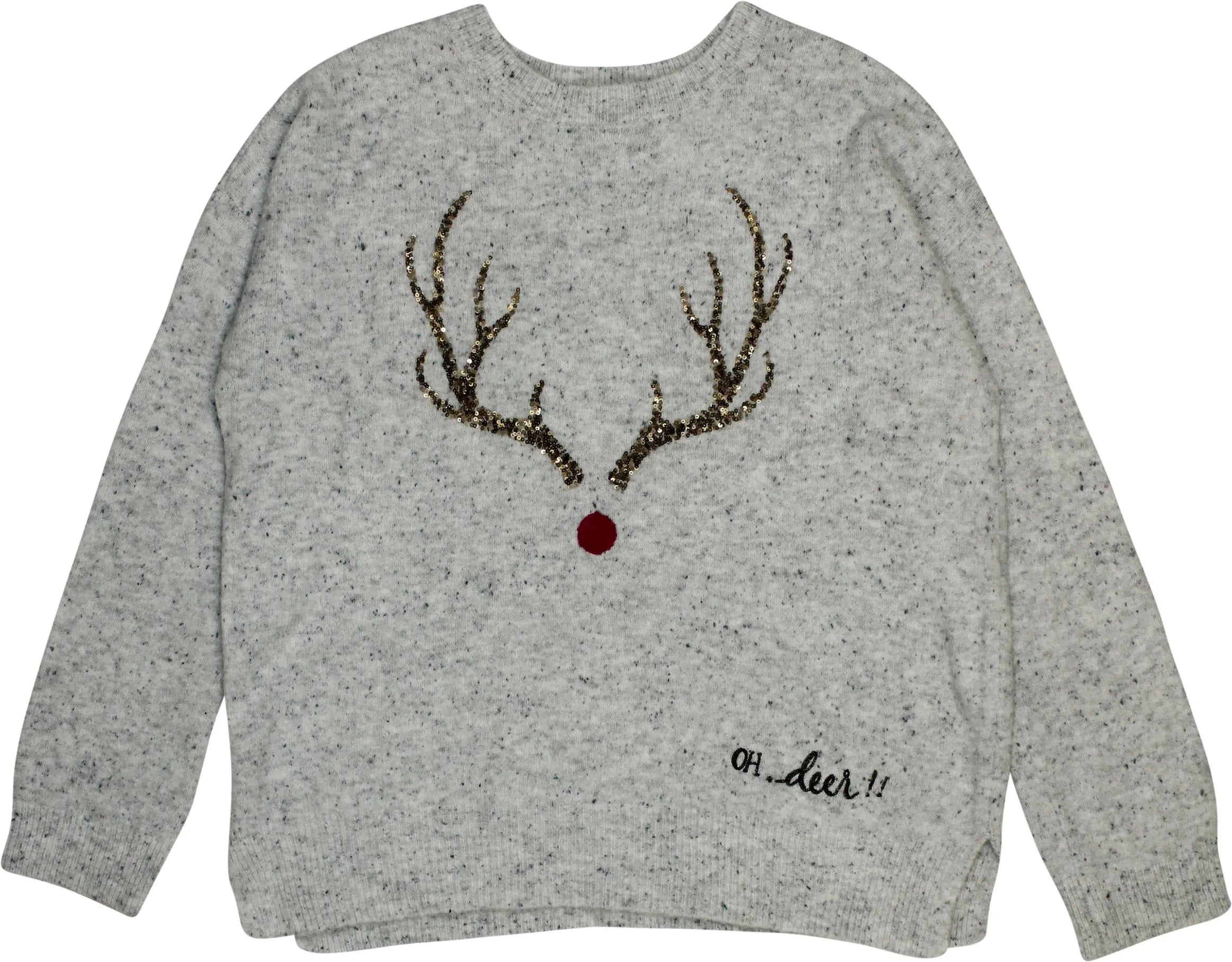 EDC by Esprit - Grey Christmas Jumper- ThriftTale.com - Vintage and second handclothing
