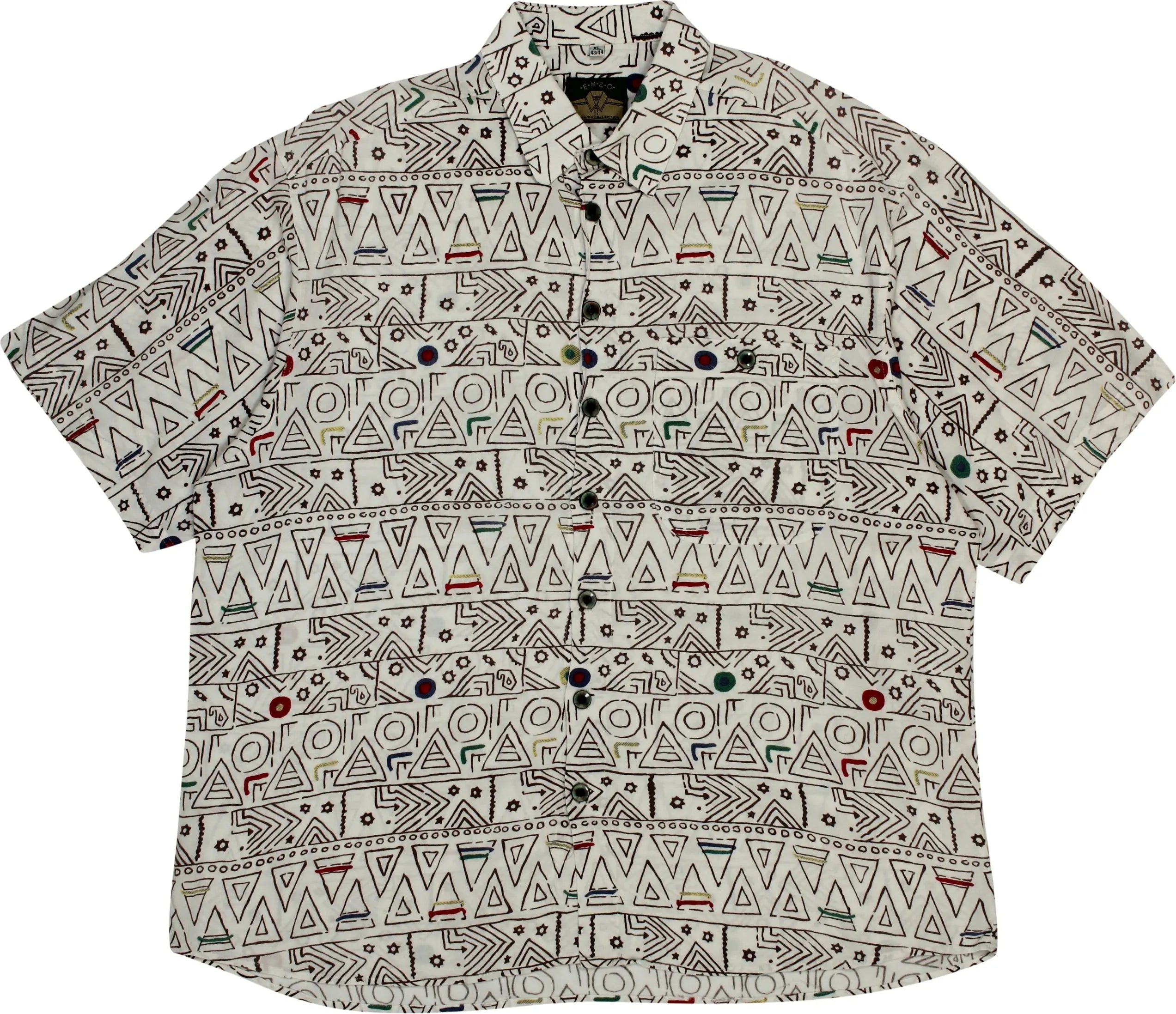 ENZO - 90s Patterned Shirt- ThriftTale.com - Vintage and second handclothing