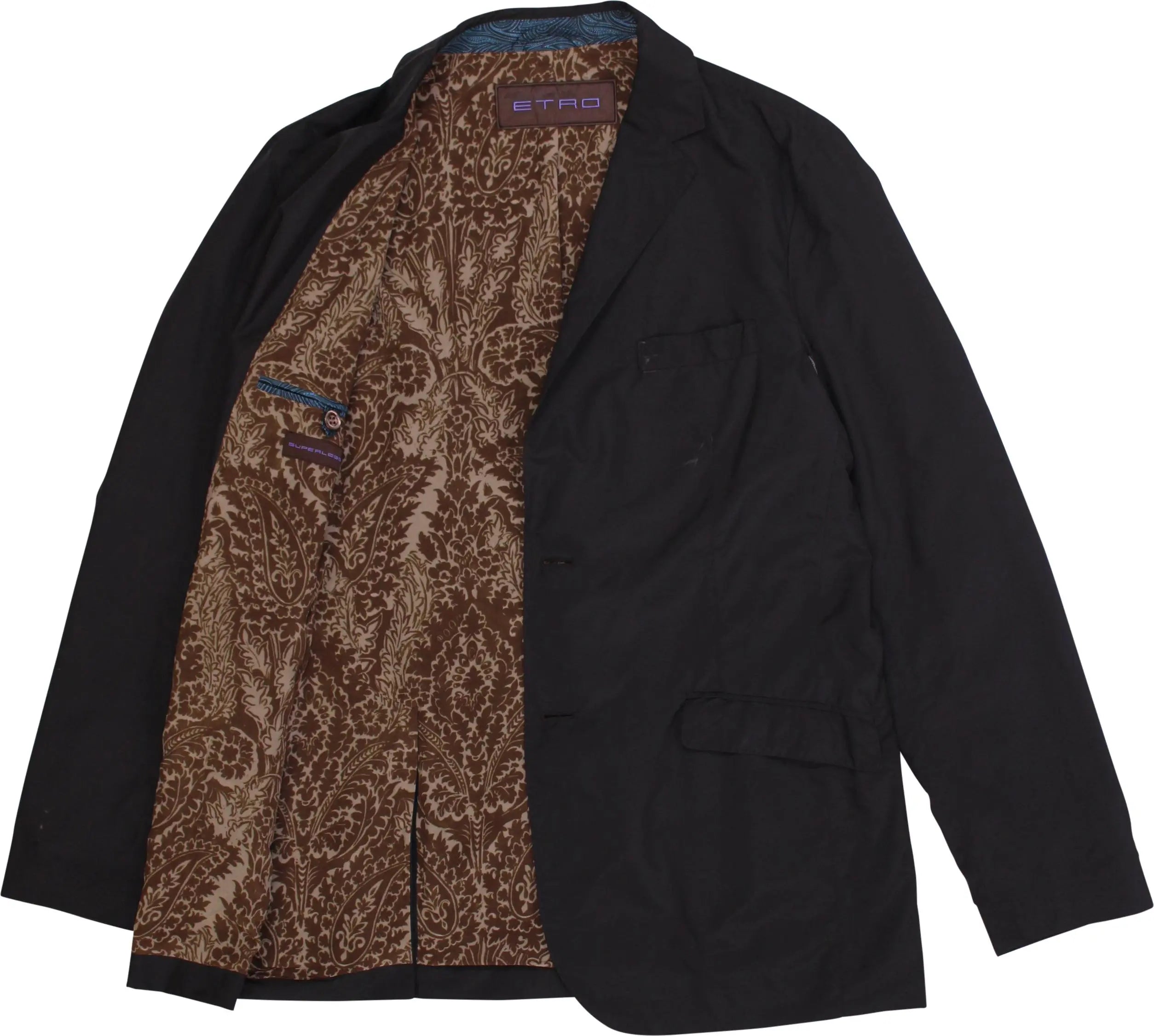 ETRO - Black Nylon Jacket by Etro- ThriftTale.com - Vintage and second handclothing