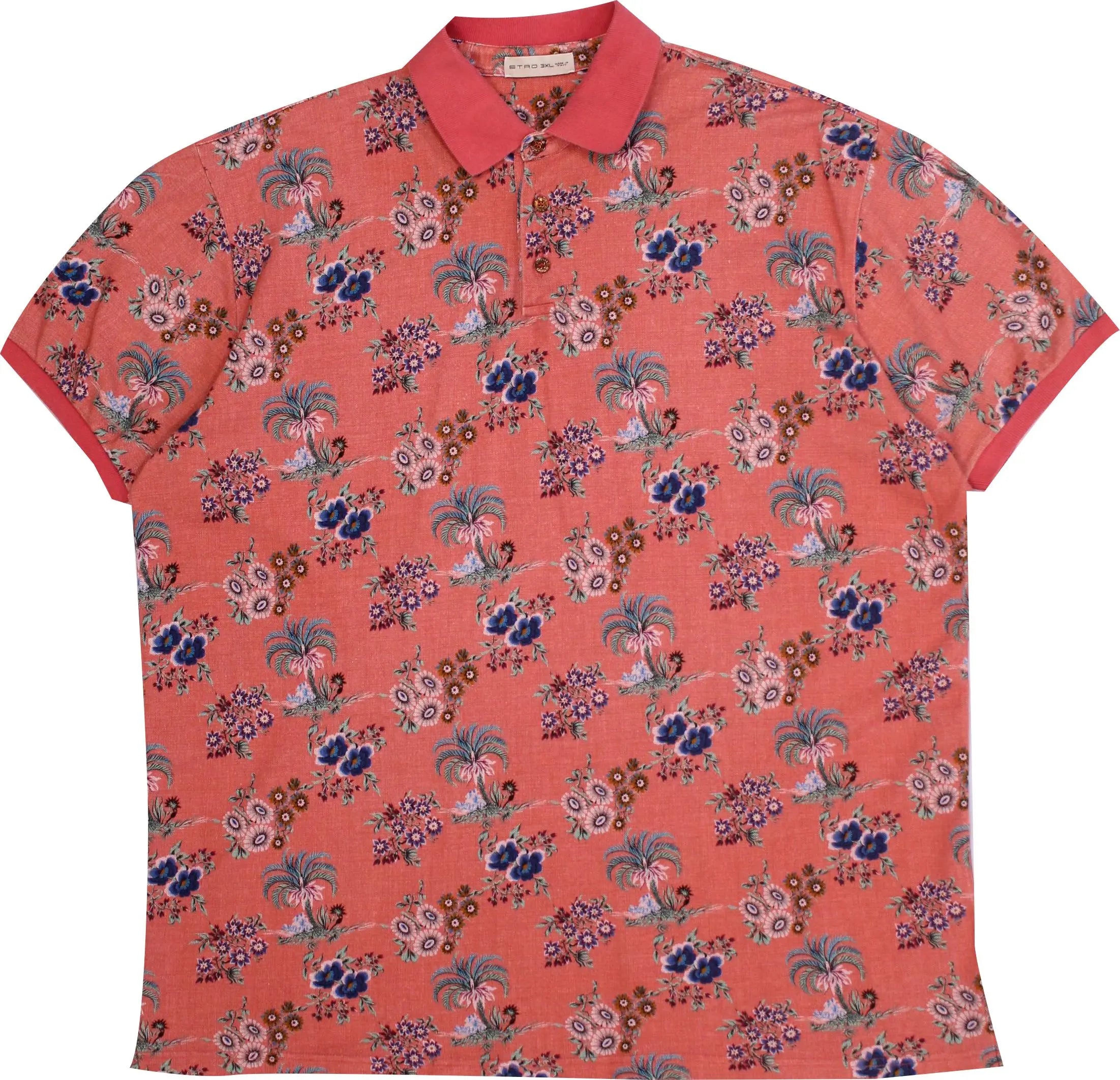 ETRO - Floral Polo Shirt by Etro- ThriftTale.com - Vintage and second handclothing
