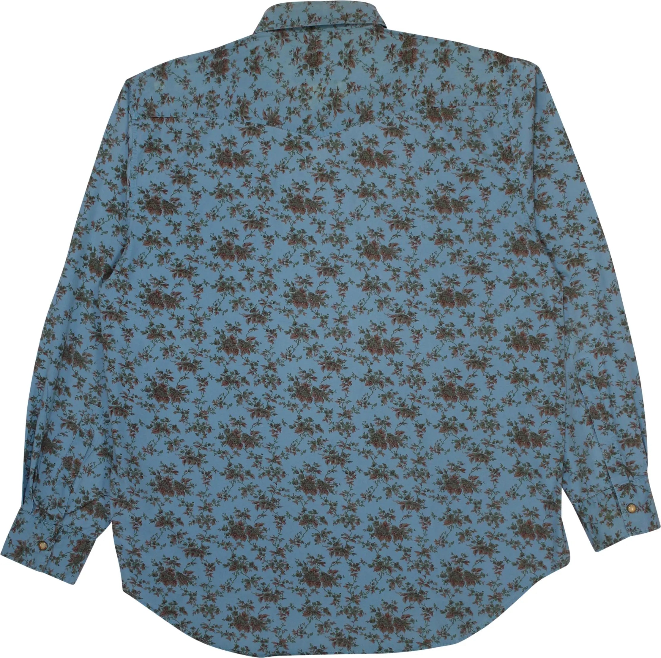 Eagle Force - Long Sleeve Shirt with Floral Pattern- ThriftTale.com - Vintage and second handclothing