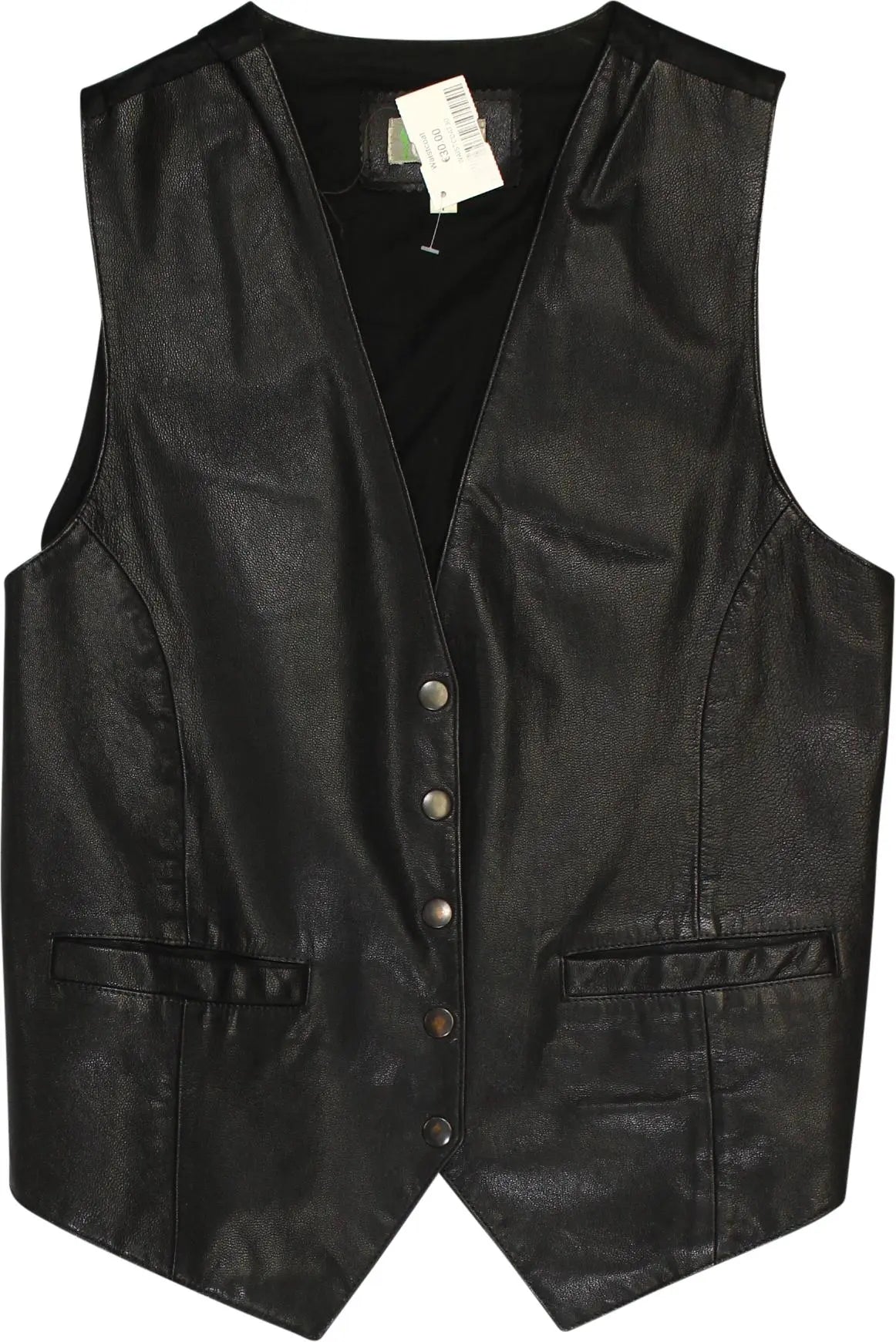 Egoiste - Leather Waistcoat- ThriftTale.com - Vintage and second handclothing