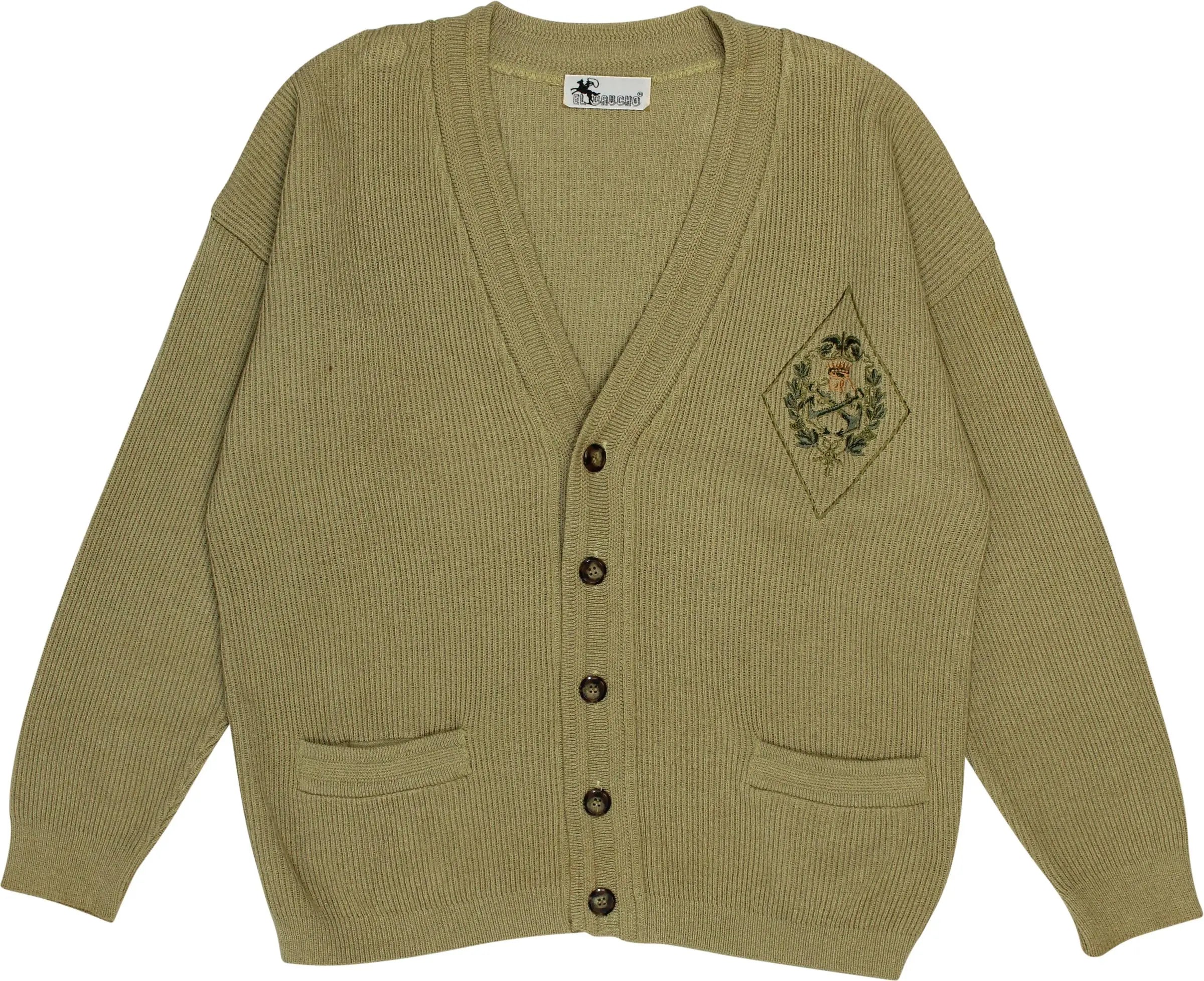 El Gaucho - V-neck Knitted Cardigan- ThriftTale.com - Vintage and second handclothing