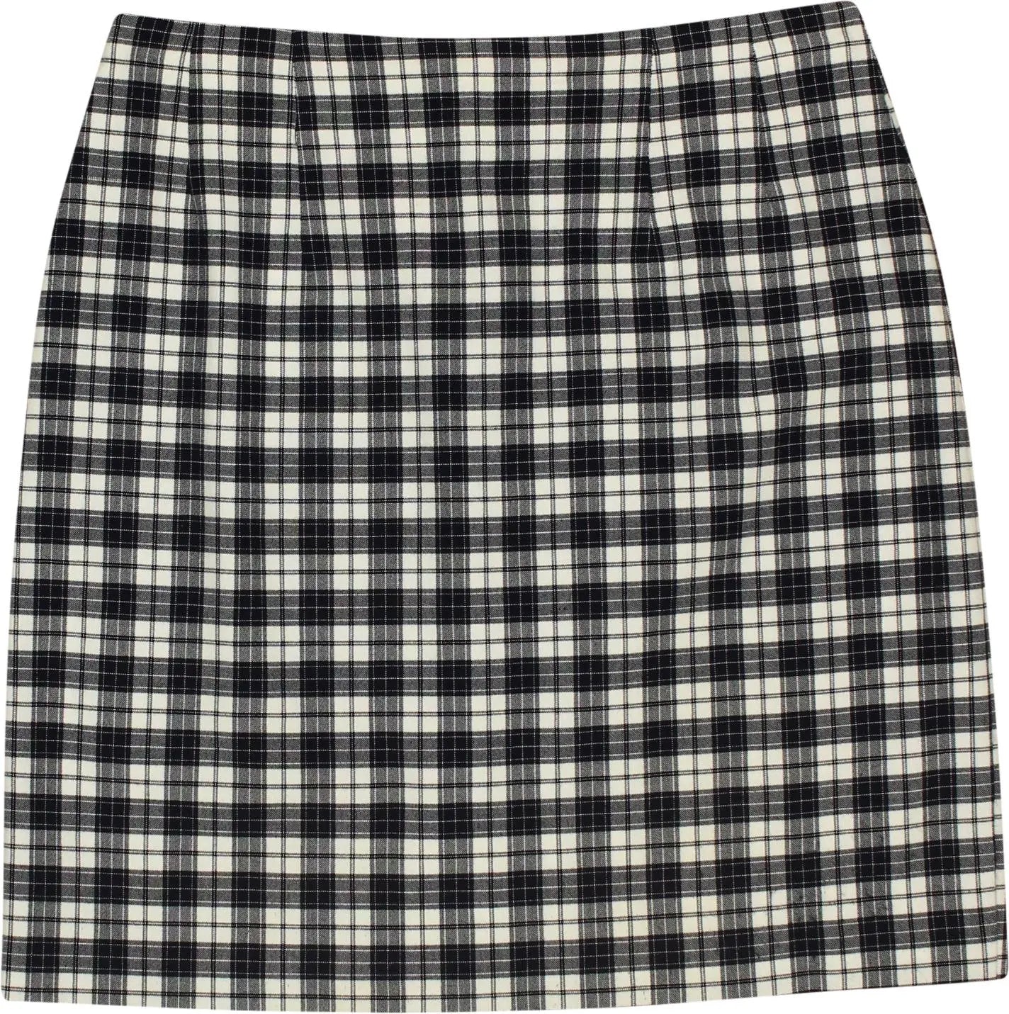 Elitair - Checkered Pencil Skirt- ThriftTale.com - Vintage and second handclothing