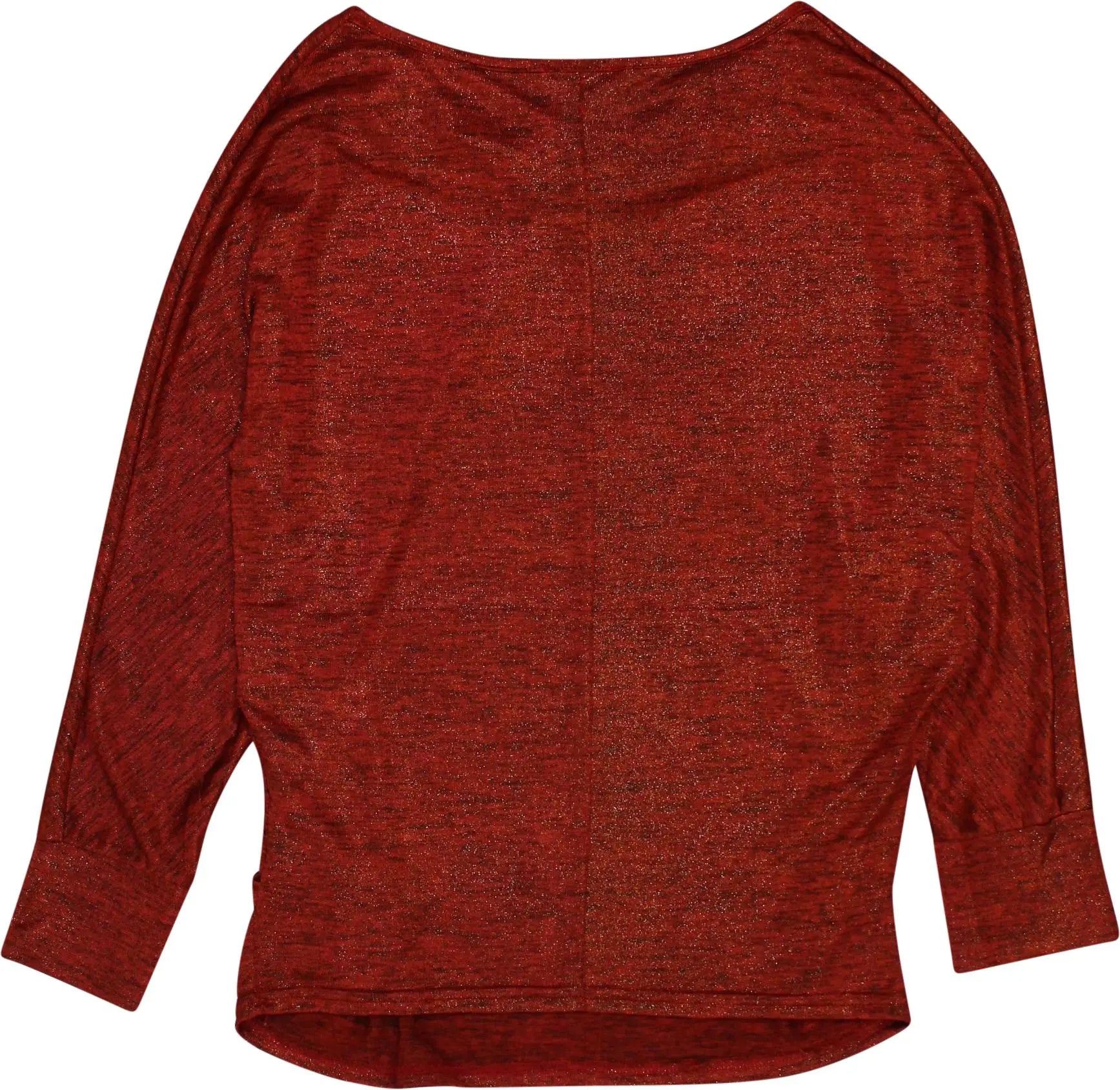Ell'A - Long Sleeve Top with Waterfall Collar- ThriftTale.com - Vintage and second handclothing