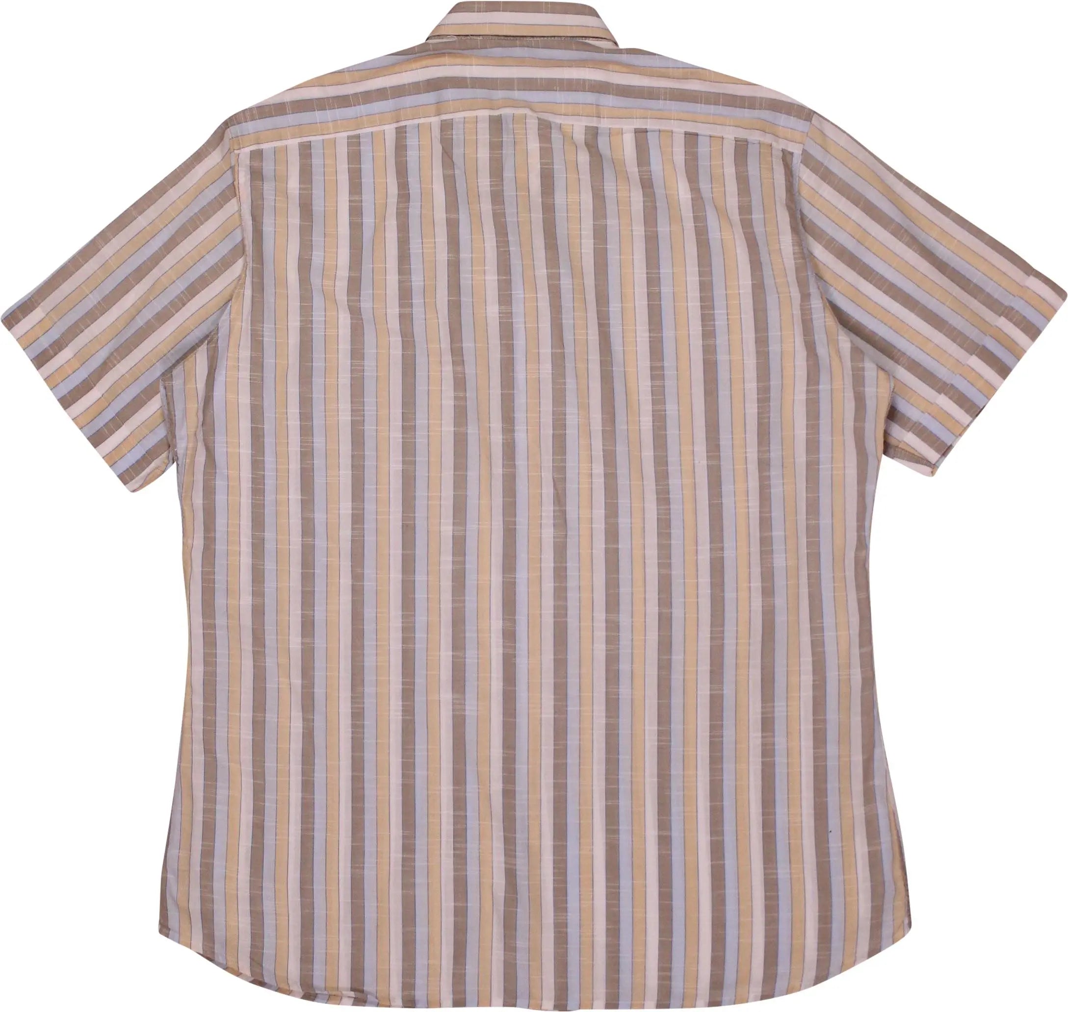 Ellex - Short Sleeve Striped Shirt- ThriftTale.com - Vintage and second handclothing