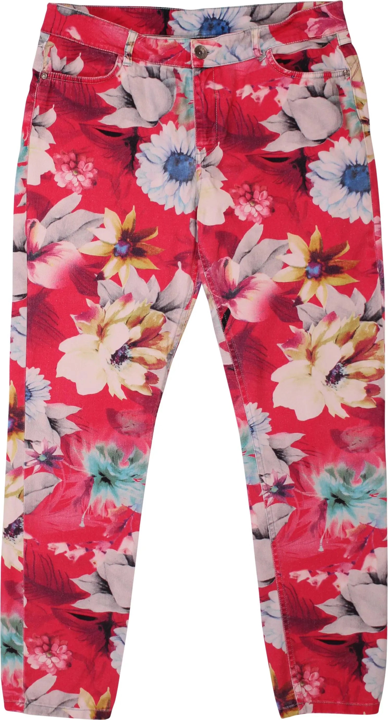 Elvira - Pants with Floral Print- ThriftTale.com - Vintage and second handclothing