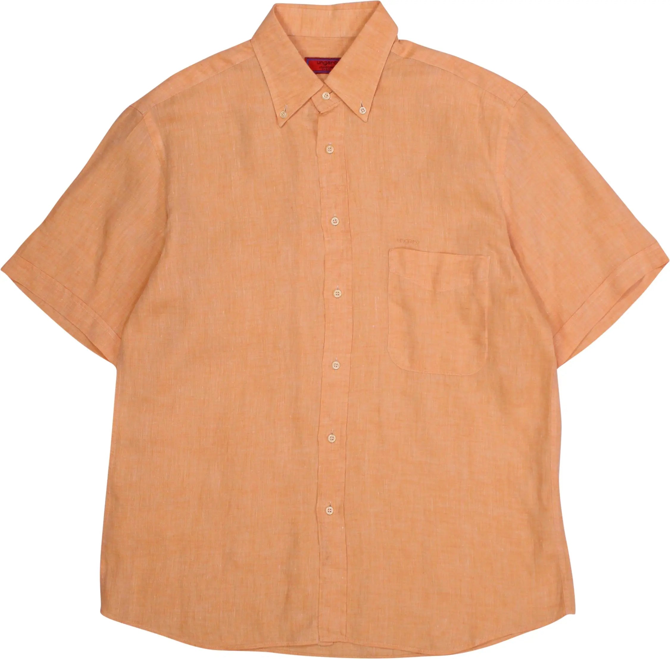 Emanuel Ungaro - Orange Linen Shirt by Emanuel Ungaro- ThriftTale.com - Vintage and second handclothing