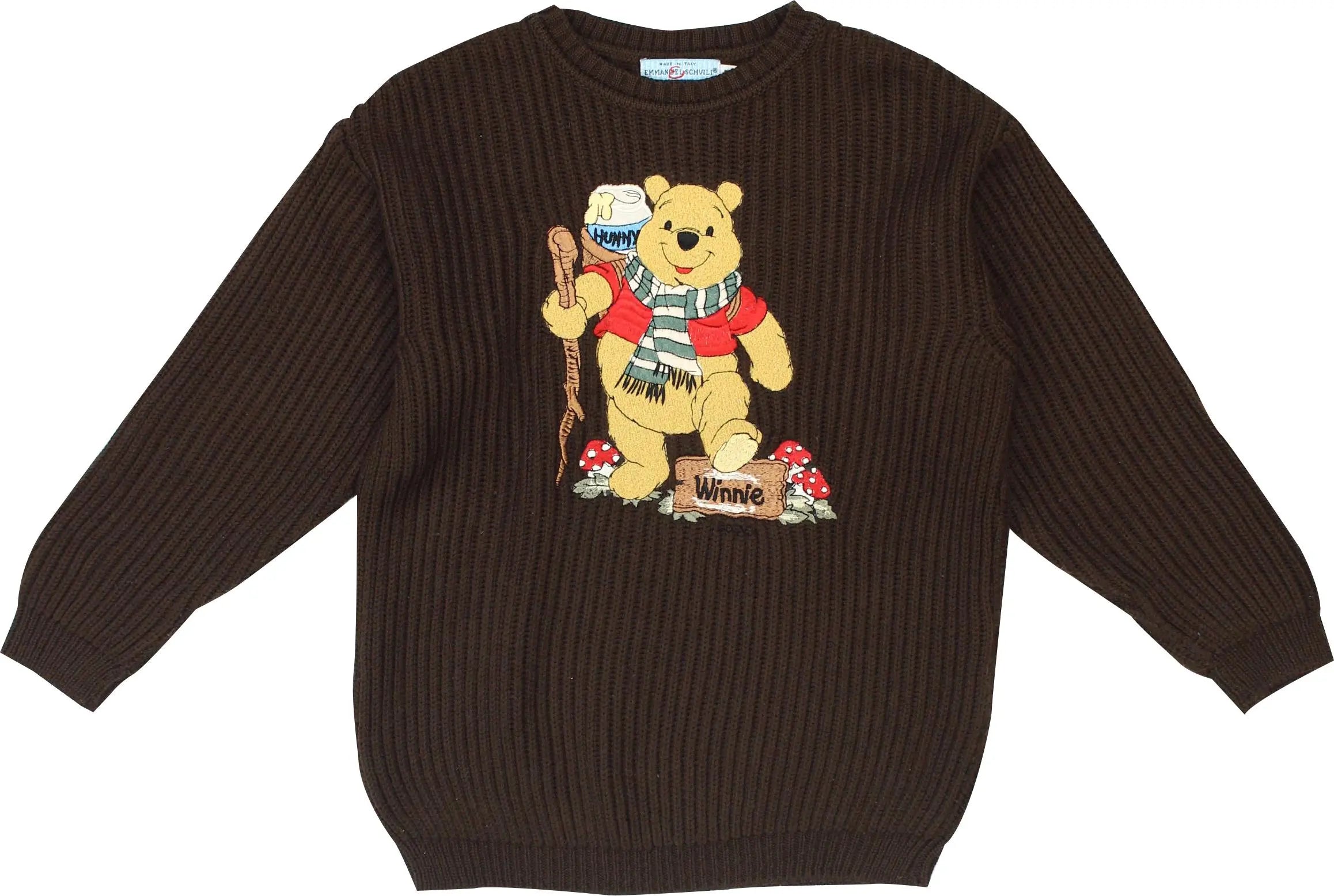 Emmanuel Schvili - Brown Wool Knitted Sweater- ThriftTale.com - Vintage and second handclothing