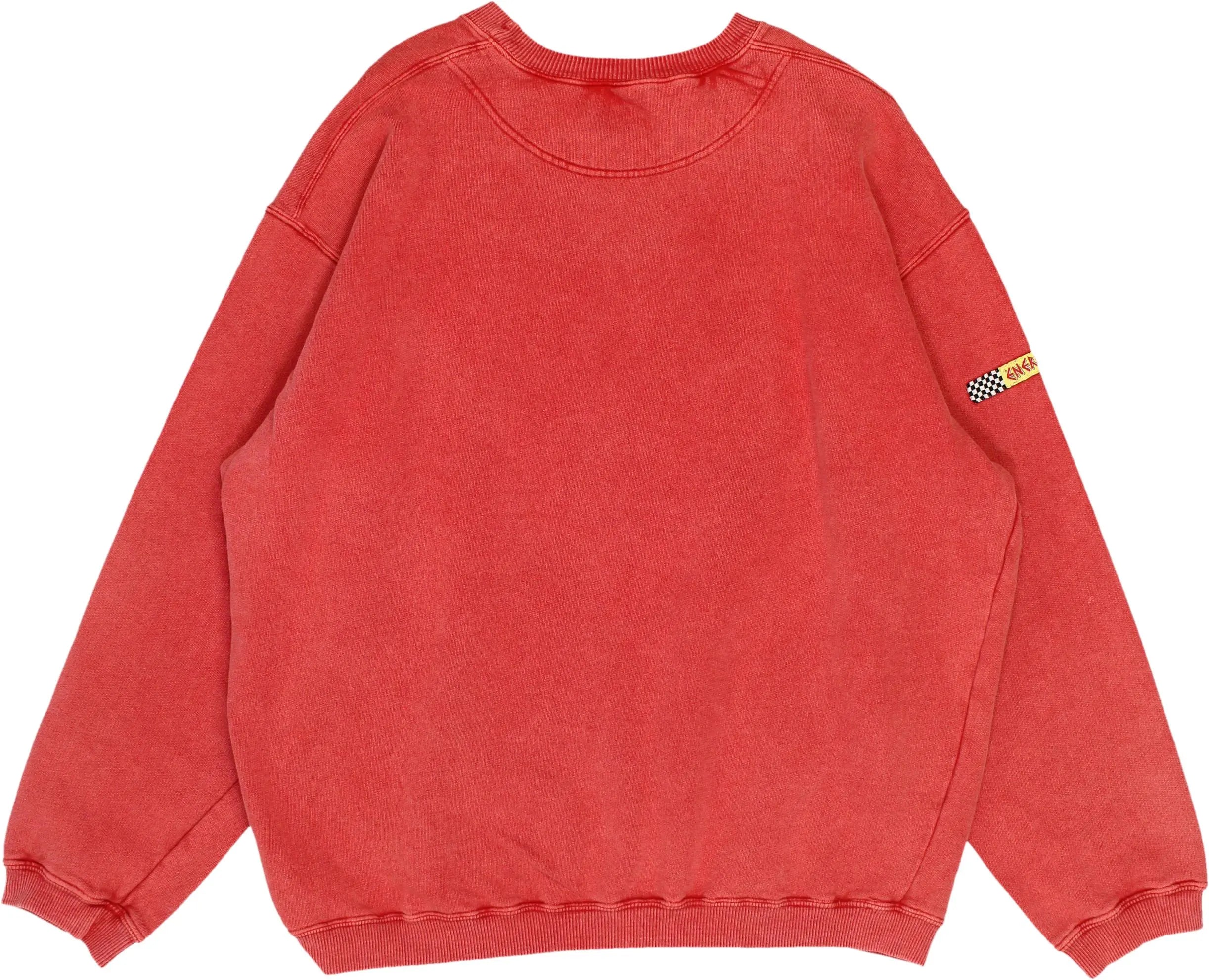 Energie - Red Sweater- ThriftTale.com - Vintage and second handclothing
