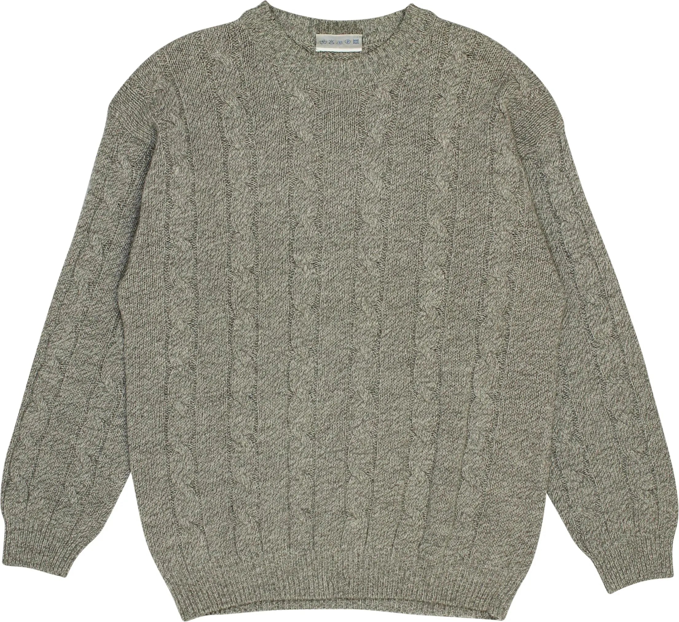 Enrico Gorlani - Wool Blend Cable Knit Sweater- ThriftTale.com - Vintage and second handclothing