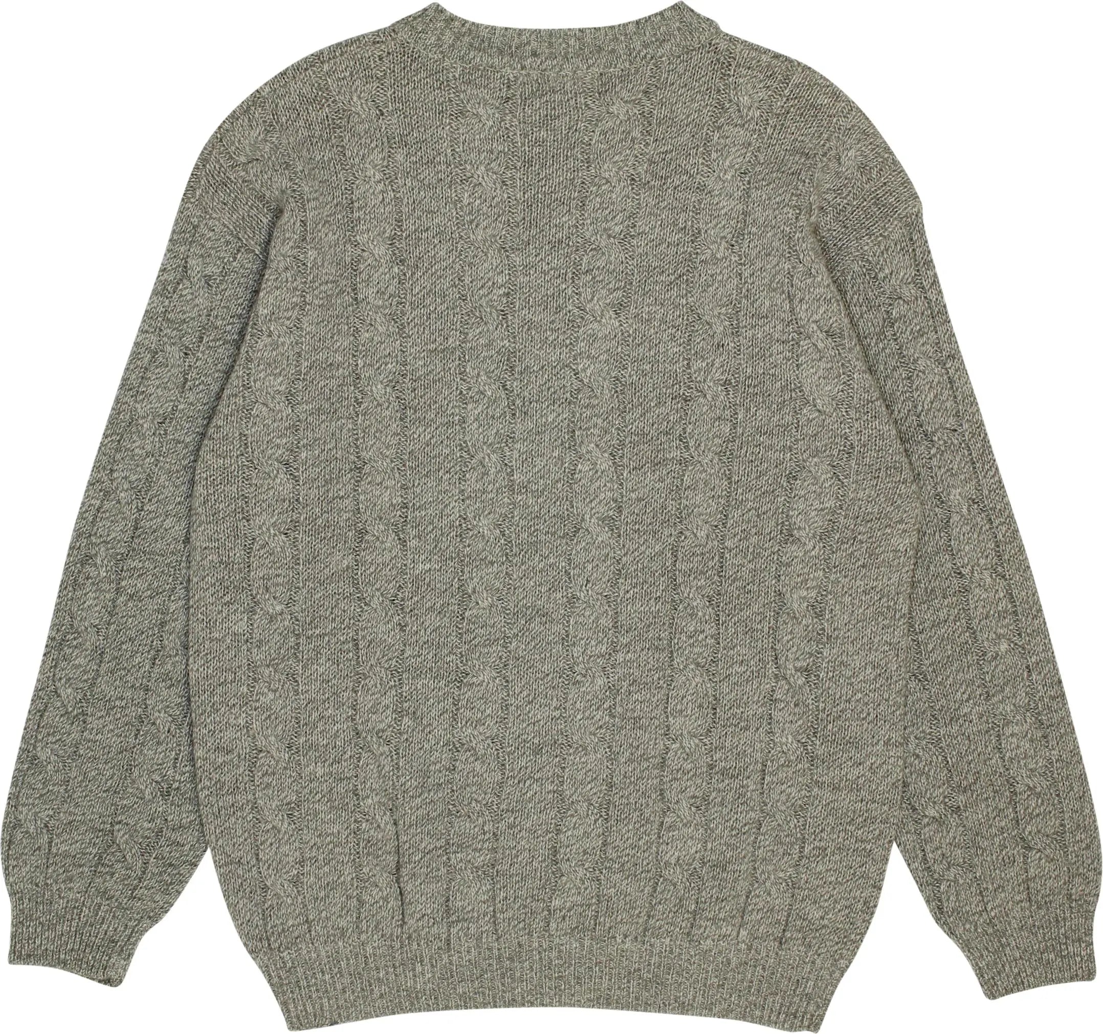 Enrico Gorlani - Wool Blend Cable Knit Sweater- ThriftTale.com - Vintage and second handclothing
