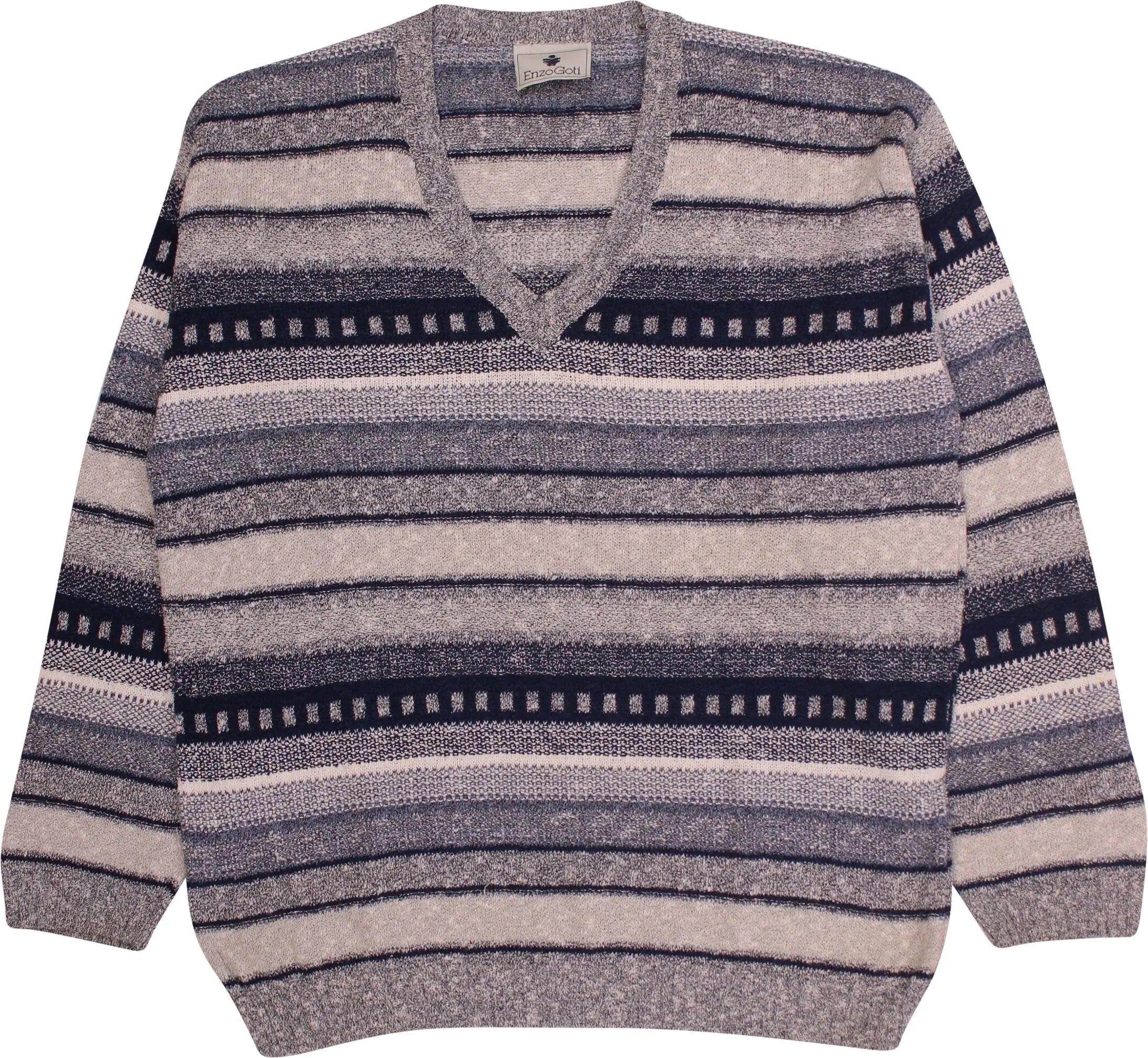 Enzo Goti - 90s Knitted Sweater by Enzo Goti- ThriftTale.com - Vintage and second handclothing
