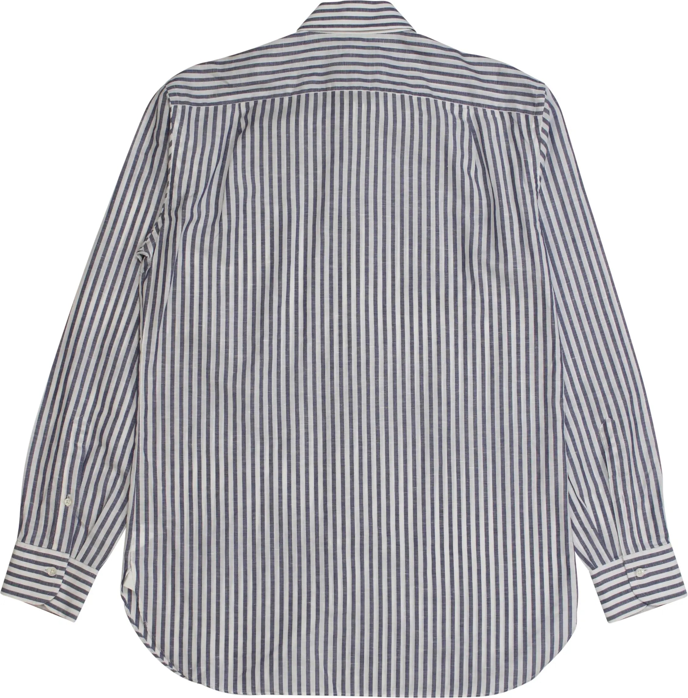 Ermenegildo Zegna - Striped Linen Shirt by Ermenegildo Zegna- ThriftTale.com - Vintage and second handclothing
