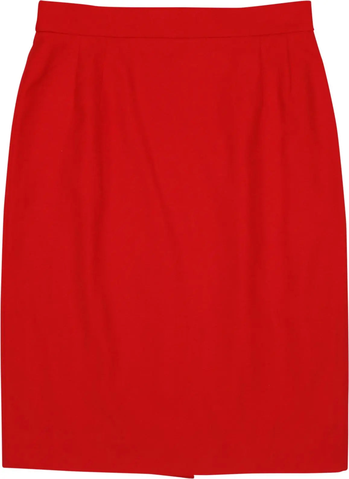 Escada - Red Wool Skirt by Escada- ThriftTale.com - Vintage and second handclothing