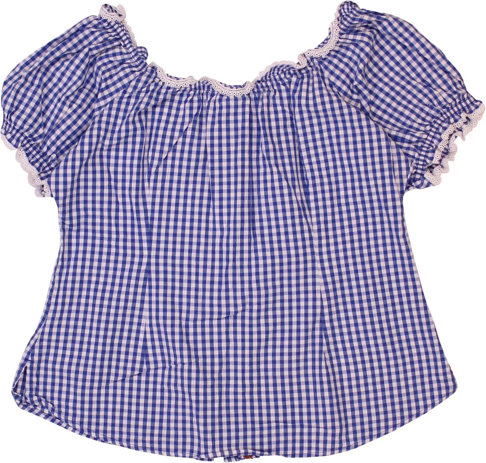Esmara - Dirndl Checkered Top- ThriftTale.com - Vintage and second handclothing