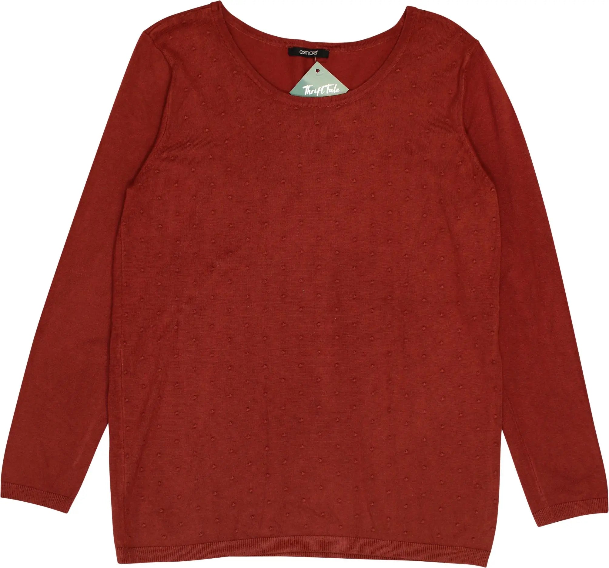 Esmara - Red Jumper- ThriftTale.com - Vintage and second handclothing