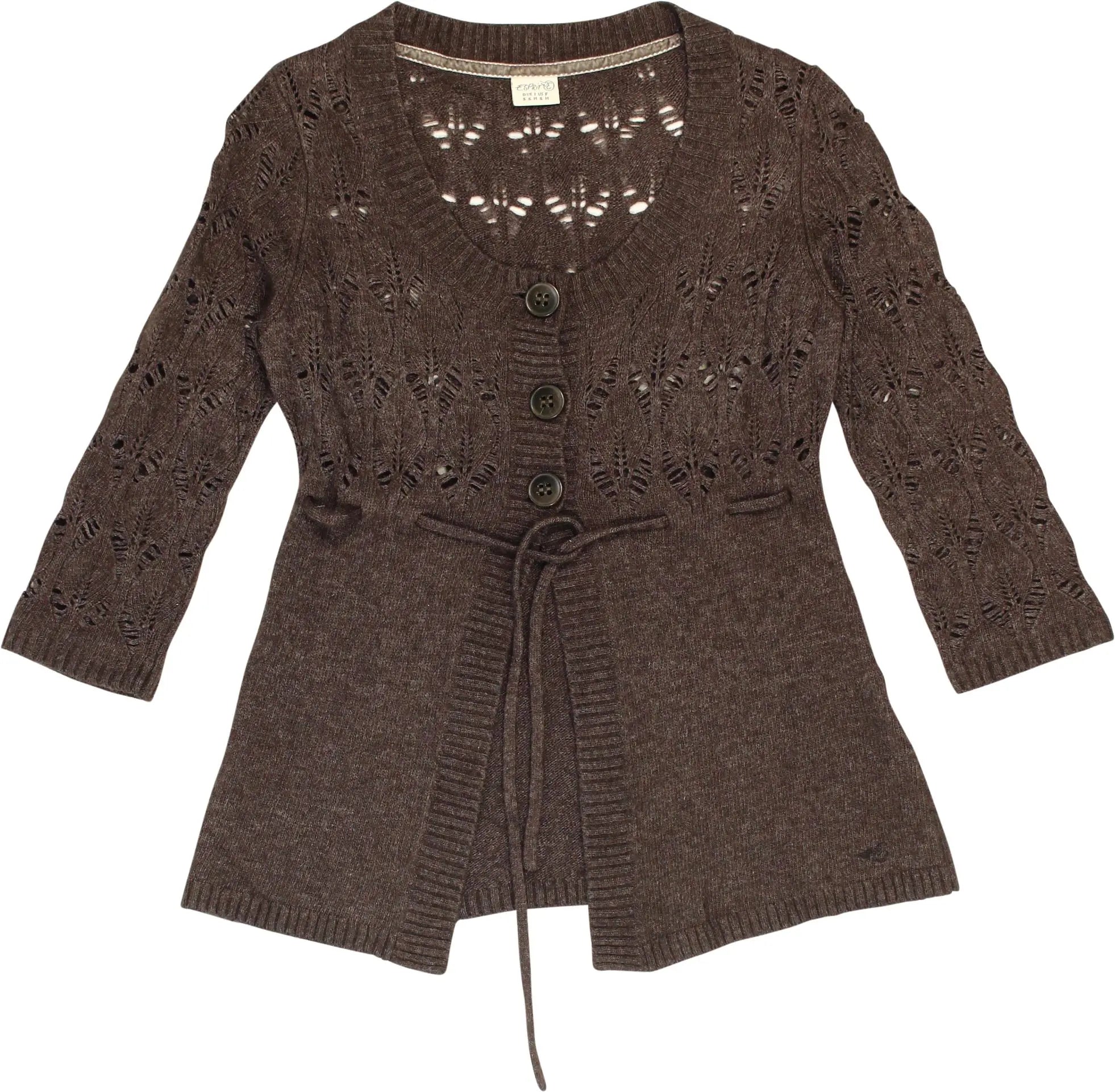 Esprit - Brown Cardigan- ThriftTale.com - Vintage and second handclothing