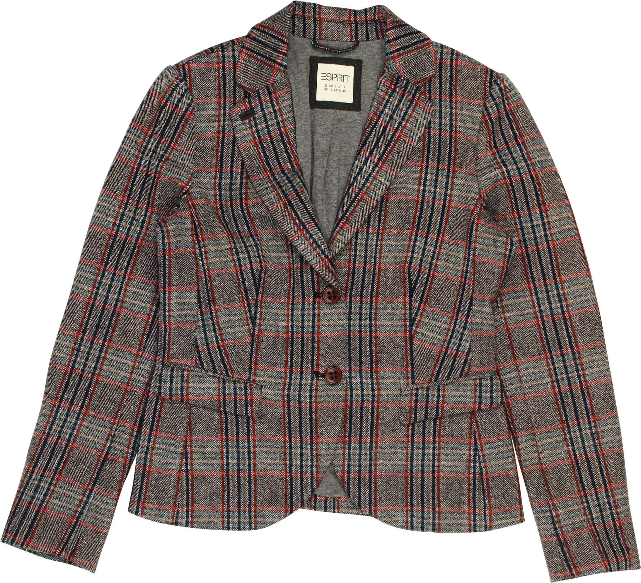 Esprit - Checked Blazer- ThriftTale.com - Vintage and second handclothing