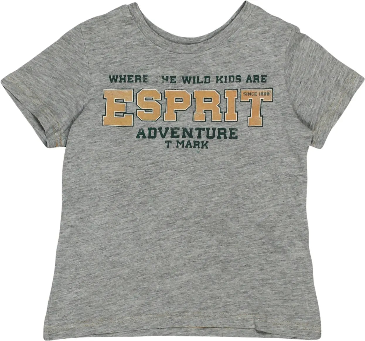 Esprit - Grey T-shirt by Esprit- ThriftTale.com - Vintage and second handclothing