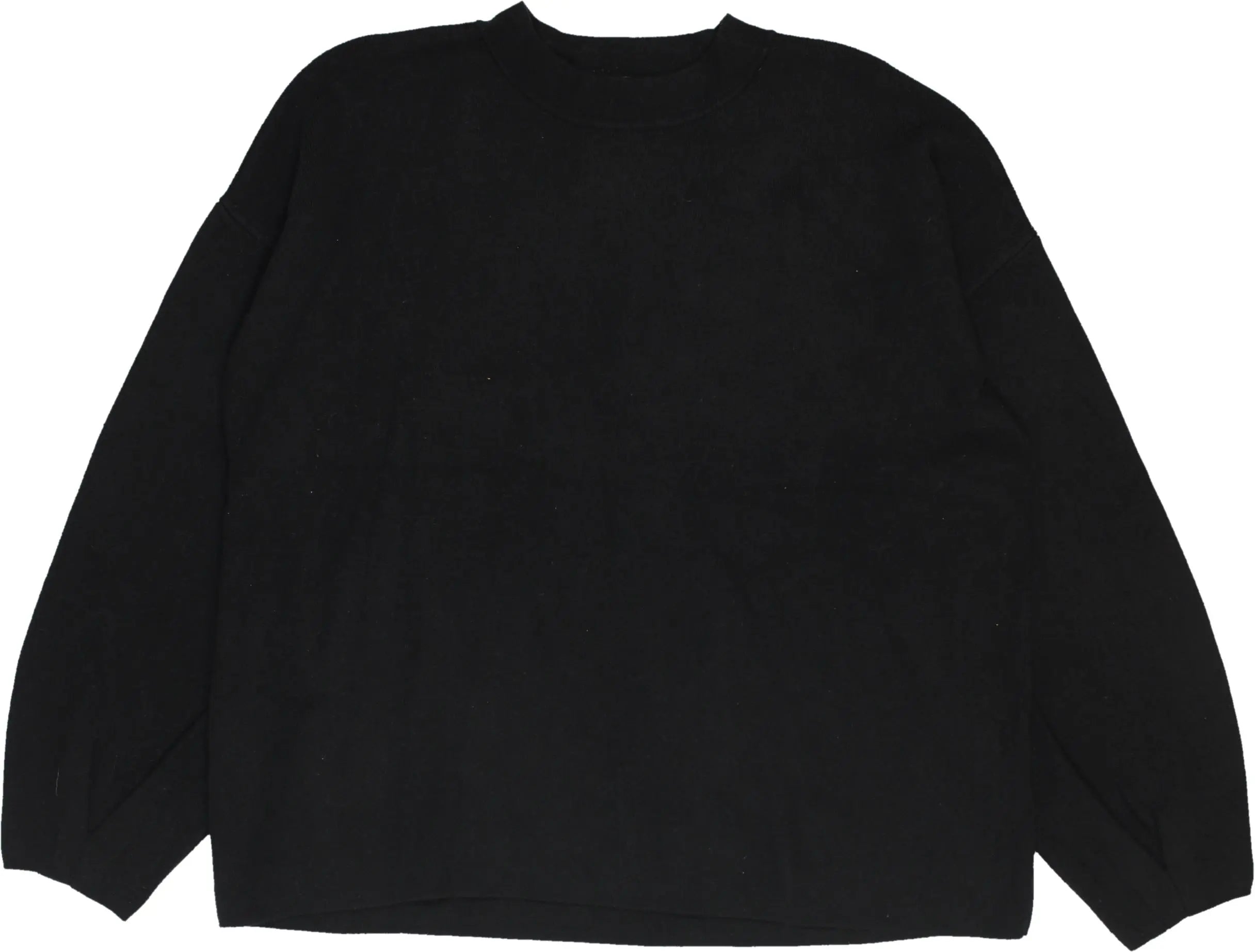 Esprit - Plain Black Jumper- ThriftTale.com - Vintage and second handclothing