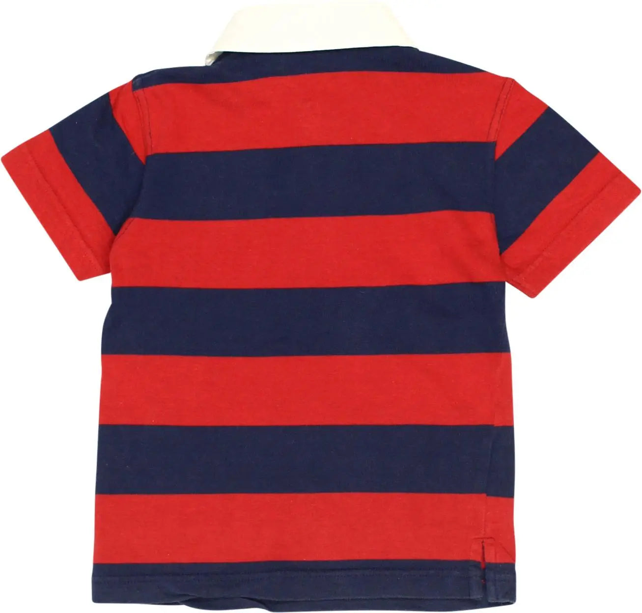 Essentials - Striped Polo Shirt- ThriftTale.com - Vintage and second handclothing