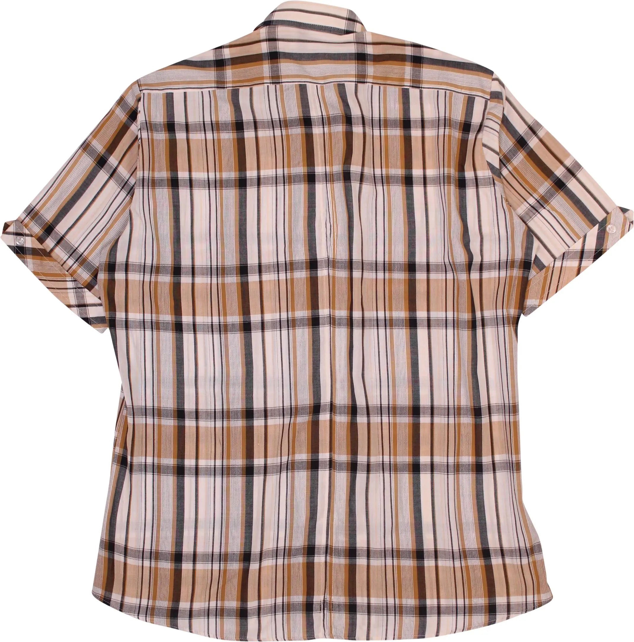 Eterna - 70s Checked Short Sleeve Shirt- ThriftTale.com - Vintage and second handclothing