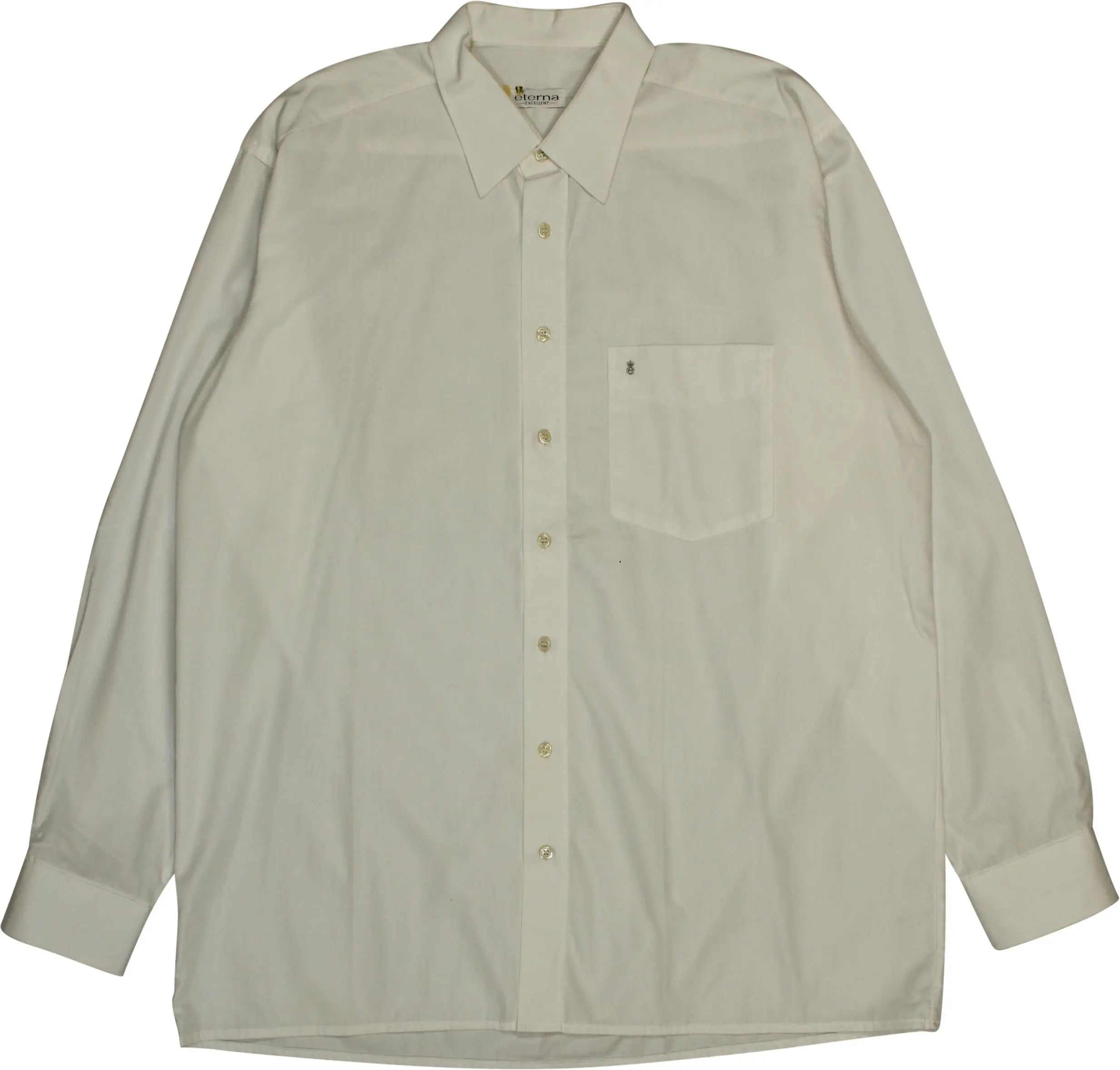 Eterna - White Long Sleeve Shirt- ThriftTale.com - Vintage and second handclothing