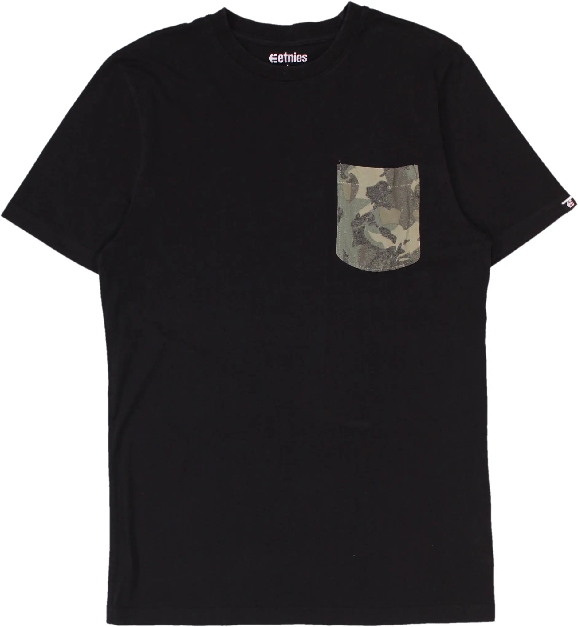Etnies - T-Shirt with Army Print Pocket- ThriftTale.com - Vintage and second handclothing