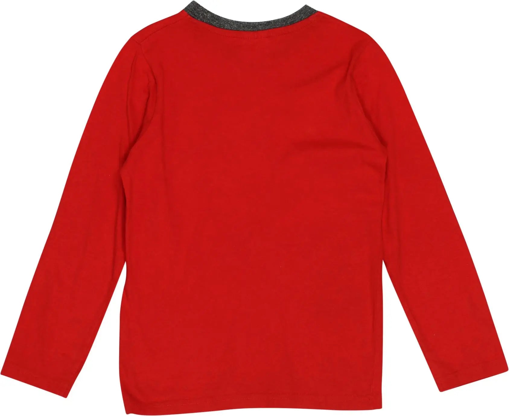 Europe Kids - Red Long Sleeve T-shirt- ThriftTale.com - Vintage and second handclothing