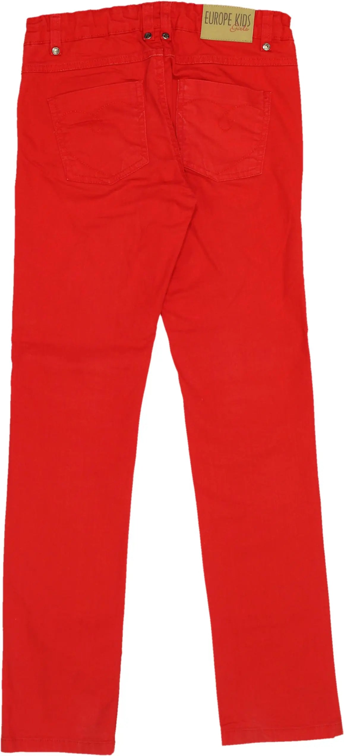 Europe Kids - Red Skinny Jeans- ThriftTale.com - Vintage and second handclothing