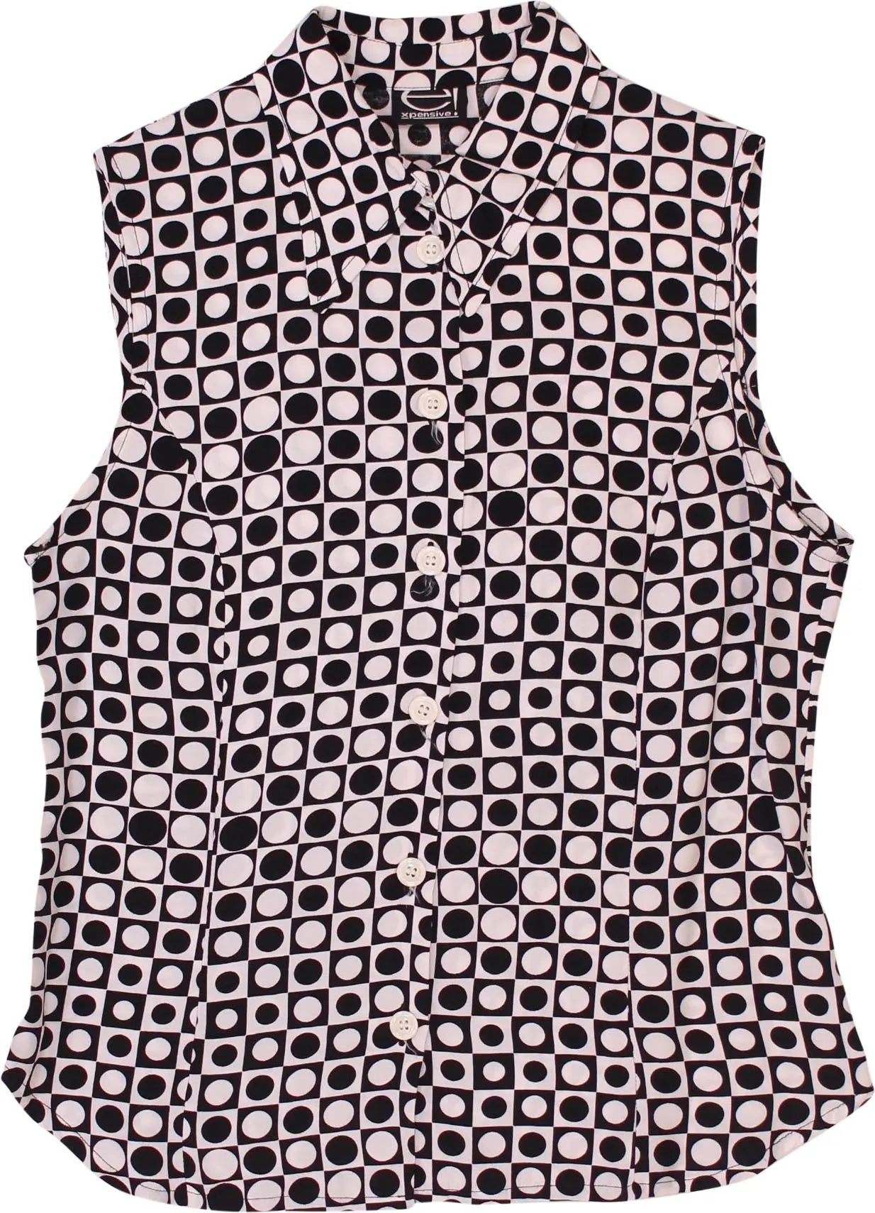 Expensive! - Sleeveless Blouse Top- ThriftTale.com - Vintage and second handclothing