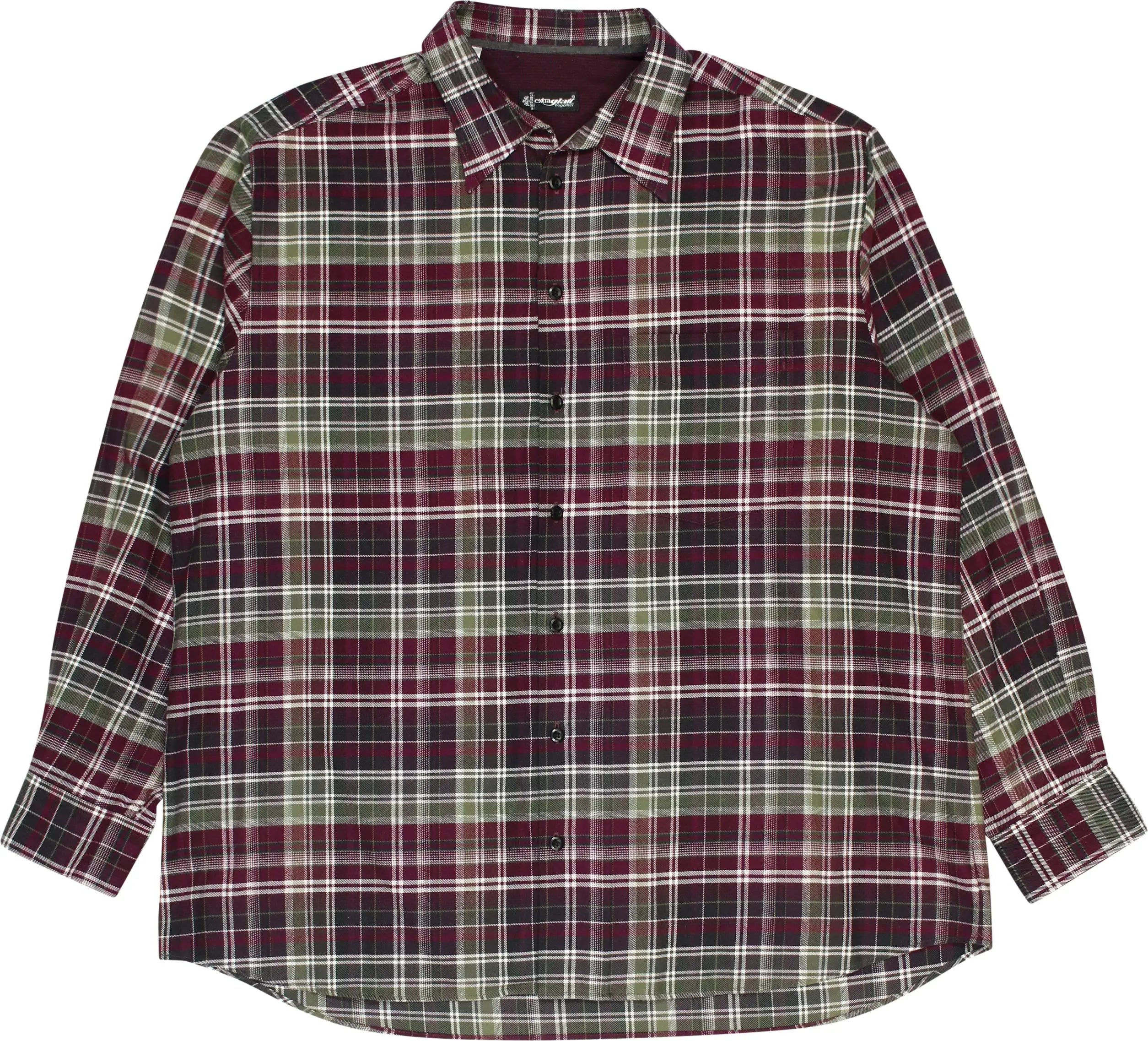 Extraglait - Checkered Flannel Shirt- ThriftTale.com - Vintage and second handclothing