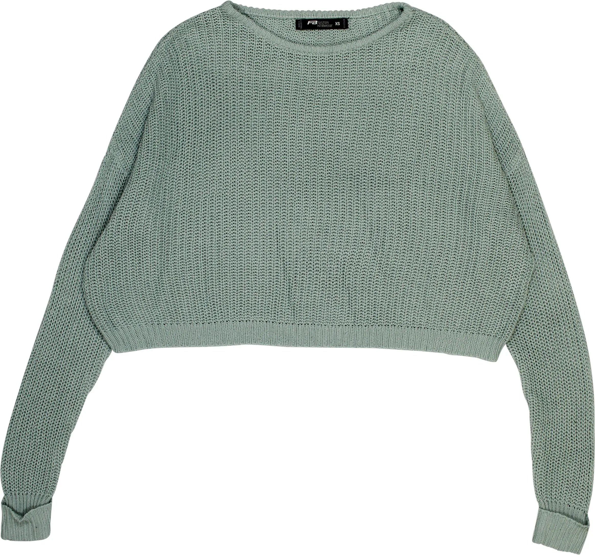 FB Sister - Green Knitted Jumper- ThriftTale.com - Vintage and second handclothing