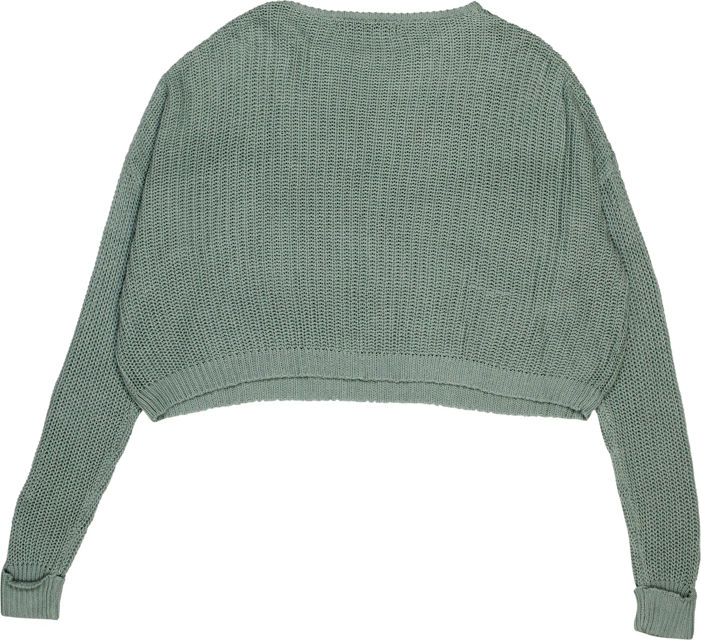 FB Sister - Green Knitted Jumper- ThriftTale.com - Vintage and second handclothing