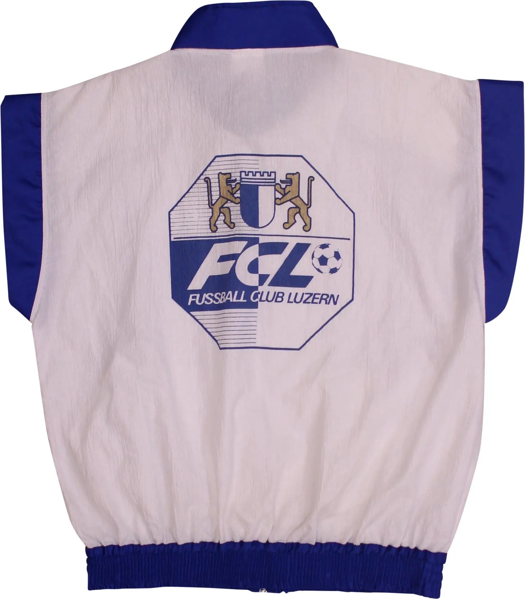 FCL - Vintage Sleeveless Football Track Jacket- ThriftTale.com - Vintage and second handclothing