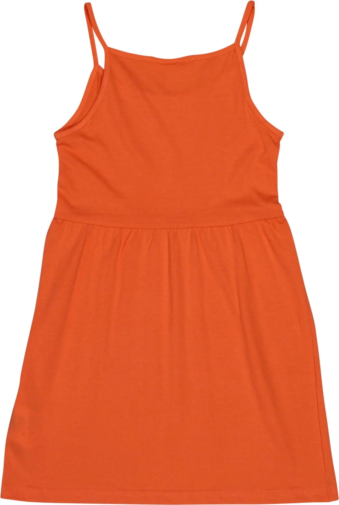 Fashion Girl - Orange Dress- ThriftTale.com - Vintage and second handclothing