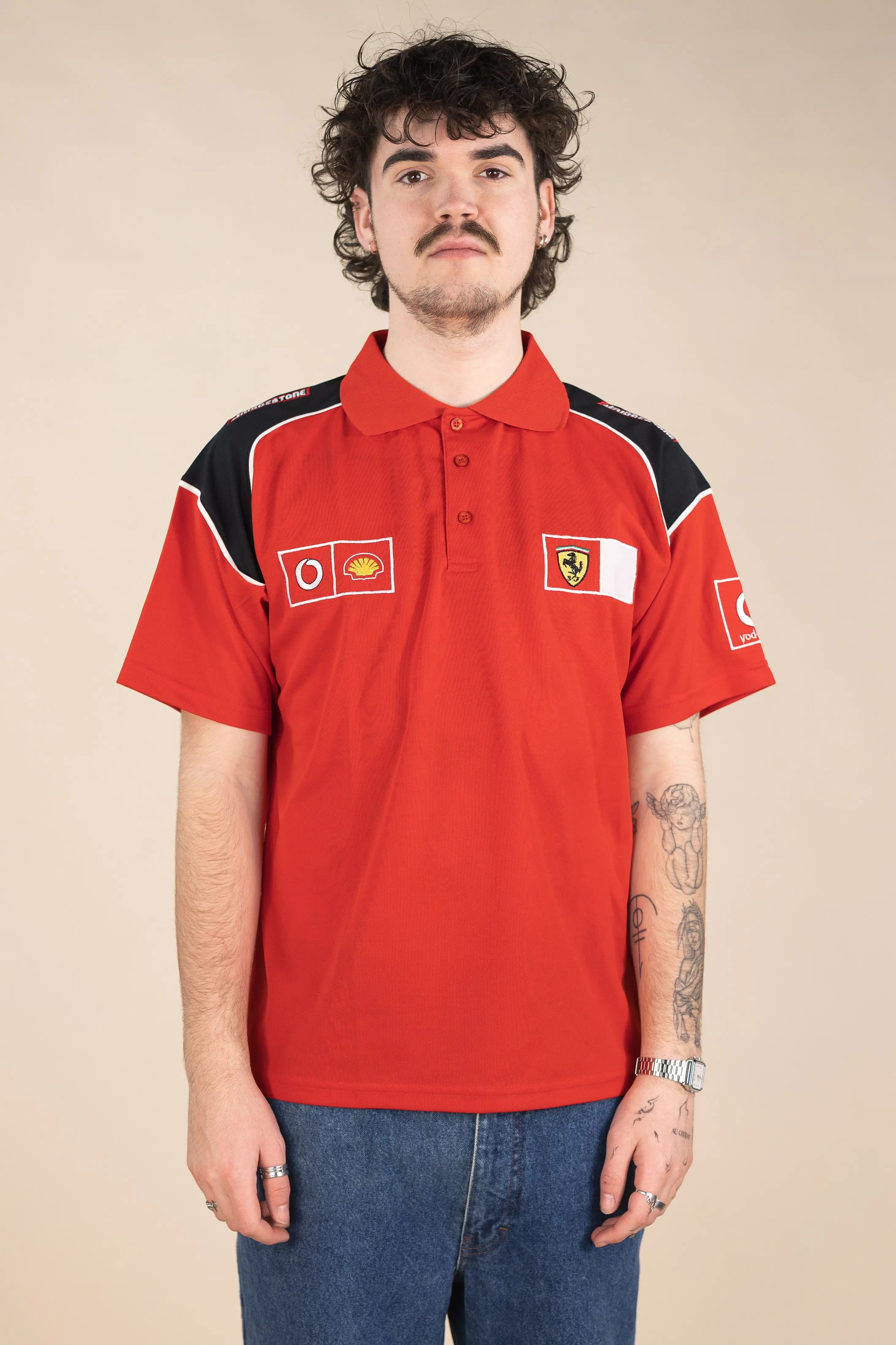 Ferrari - Polo Shirt- ThriftTale.com - Vintage and second handclothing