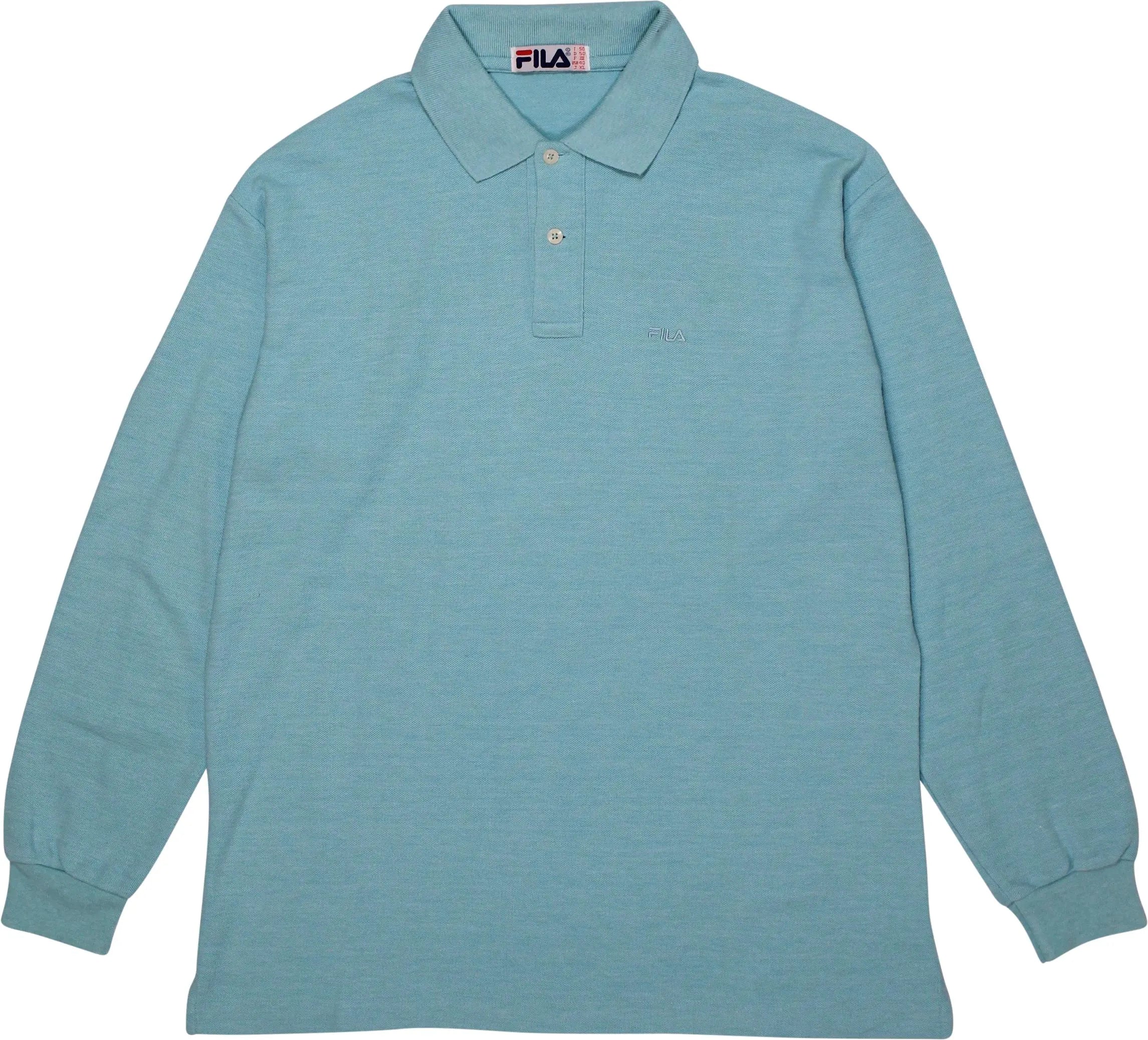 Fila - Blue Polo Shirt by Fila- ThriftTale.com - Vintage and second handclothing