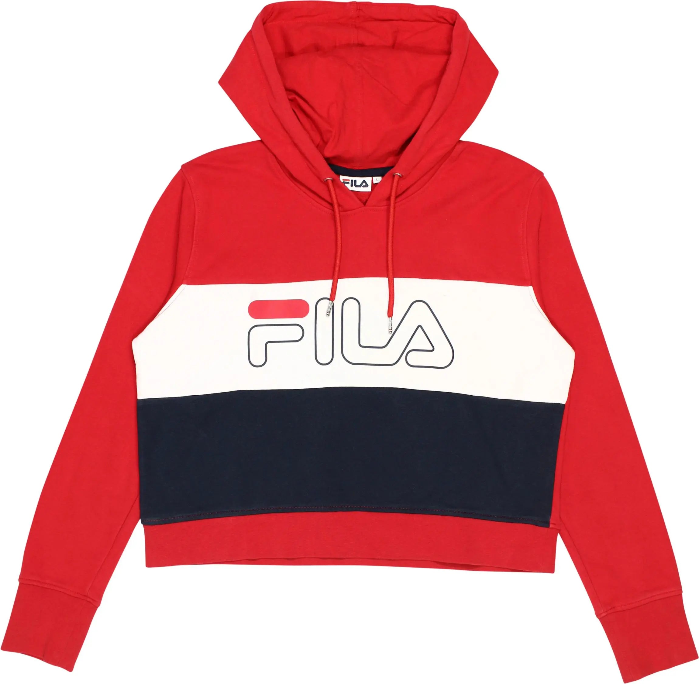 Fila - Cropped Hoodie by Fila- ThriftTale.com - Vintage and second handclothing