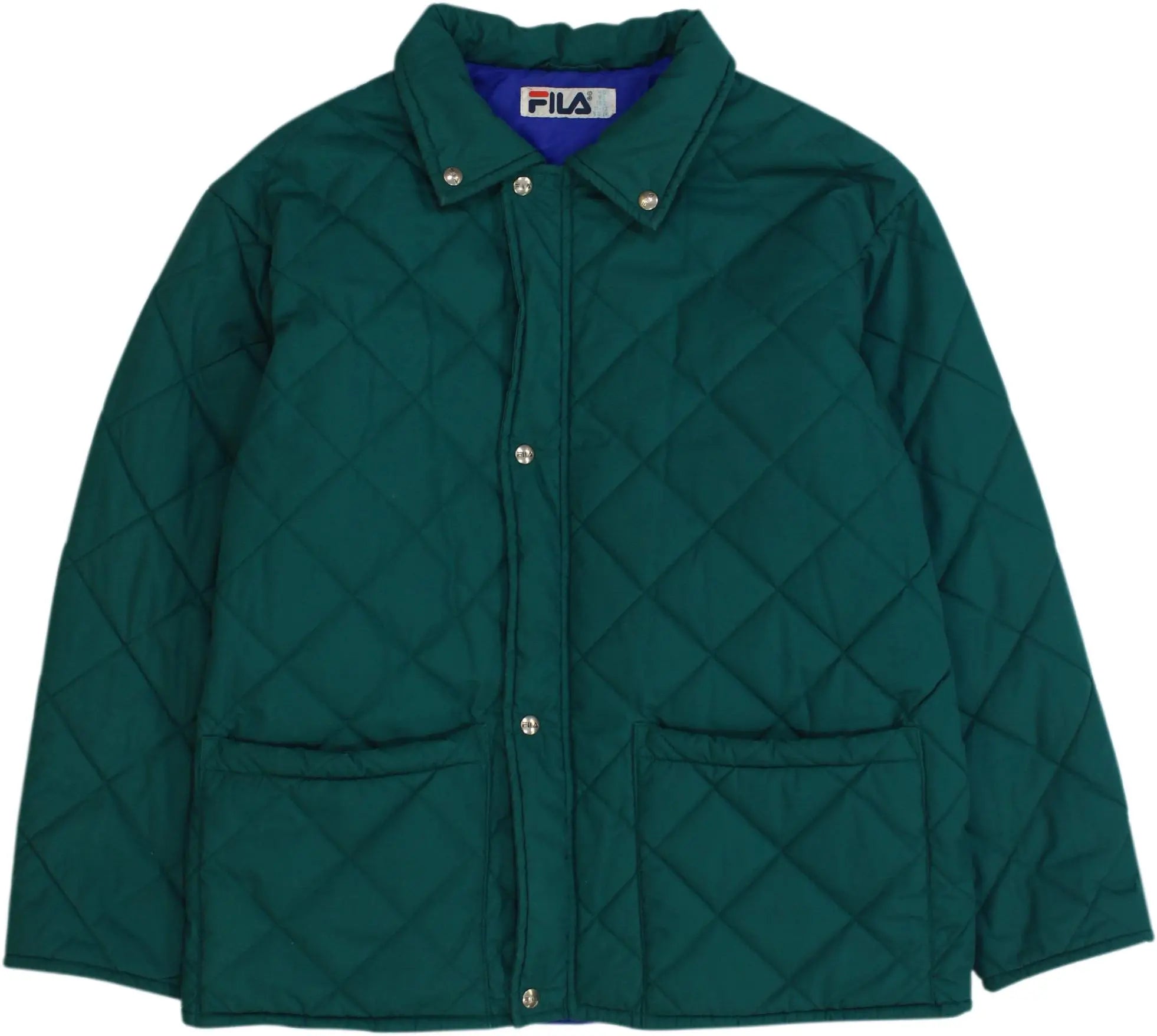 Fila - Green Padded Jacket by Fila- ThriftTale.com - Vintage and second handclothing