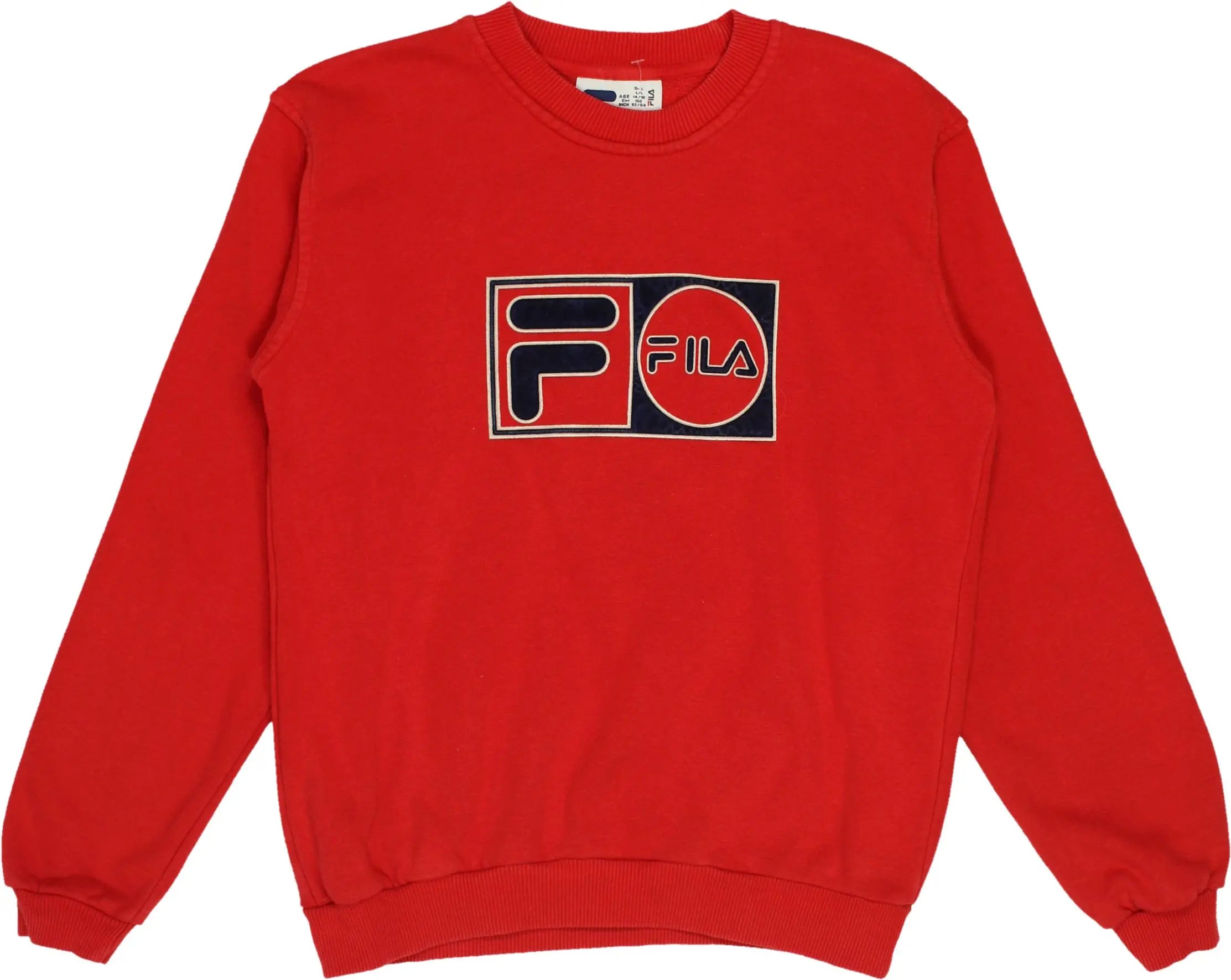 Fila - Red Sweater by Fila- ThriftTale.com - Vintage and second handclothing