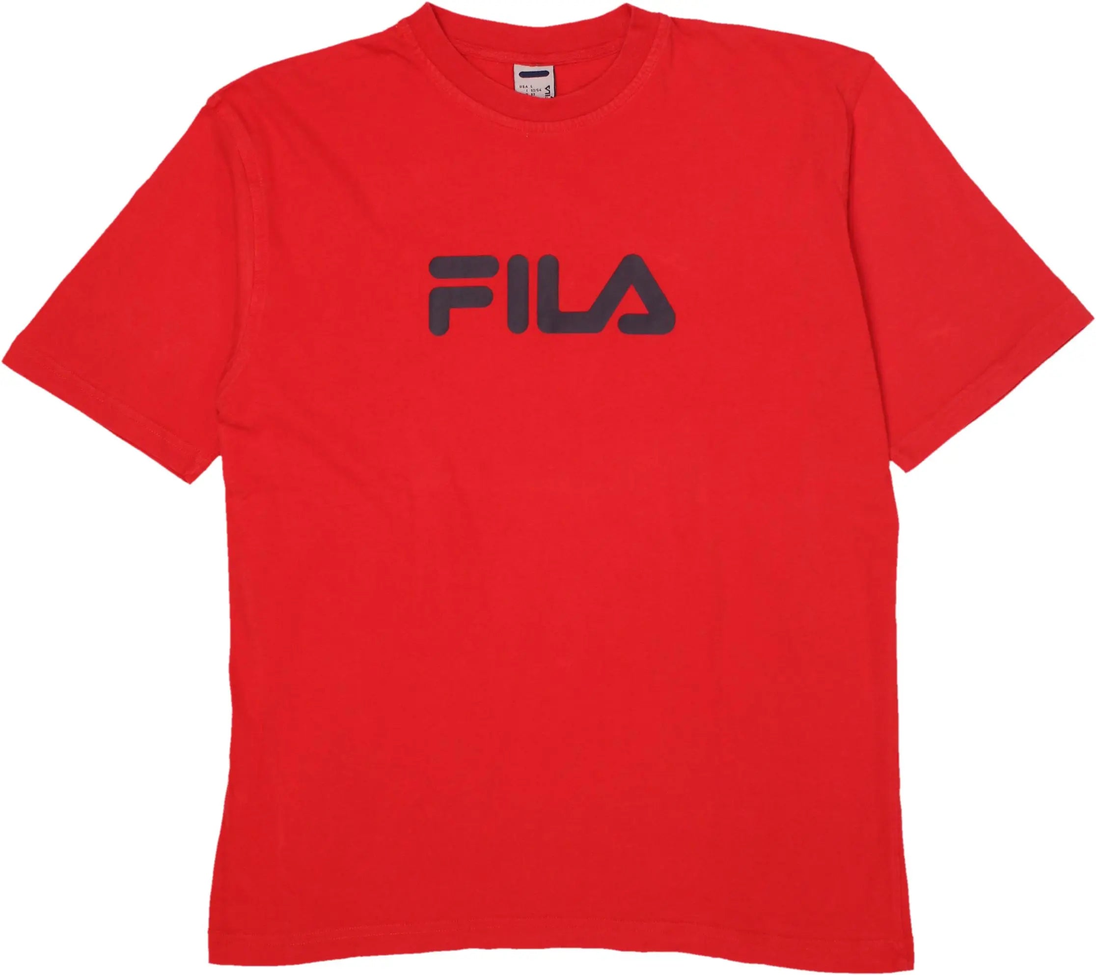 Fila - Red T-shirt by Fila- ThriftTale.com - Vintage and second handclothing