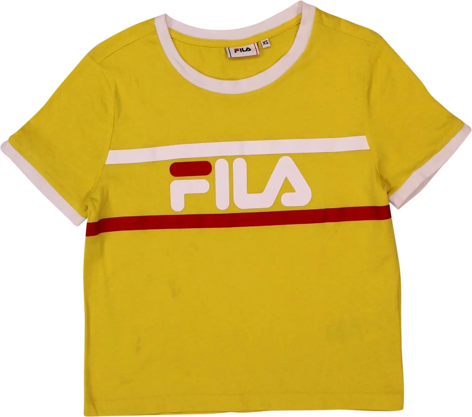 Fila - Yellow T-shirt by Fila- ThriftTale.com - Vintage and second handclothing