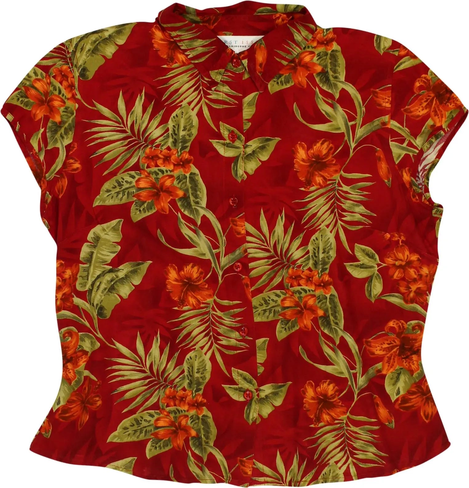 First Issue - Floral Shirt- ThriftTale.com - Vintage and second handclothing