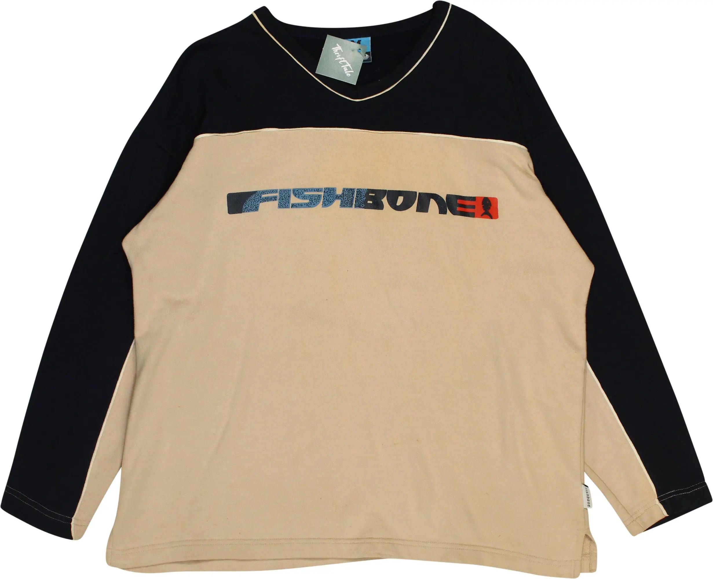 Fishbone - Beige Sweater- ThriftTale.com - Vintage and second handclothing