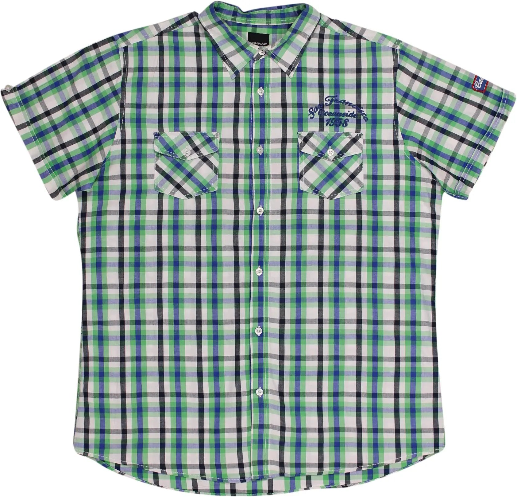 Fishbone - GREEN1591- ThriftTale.com - Vintage and second handclothing